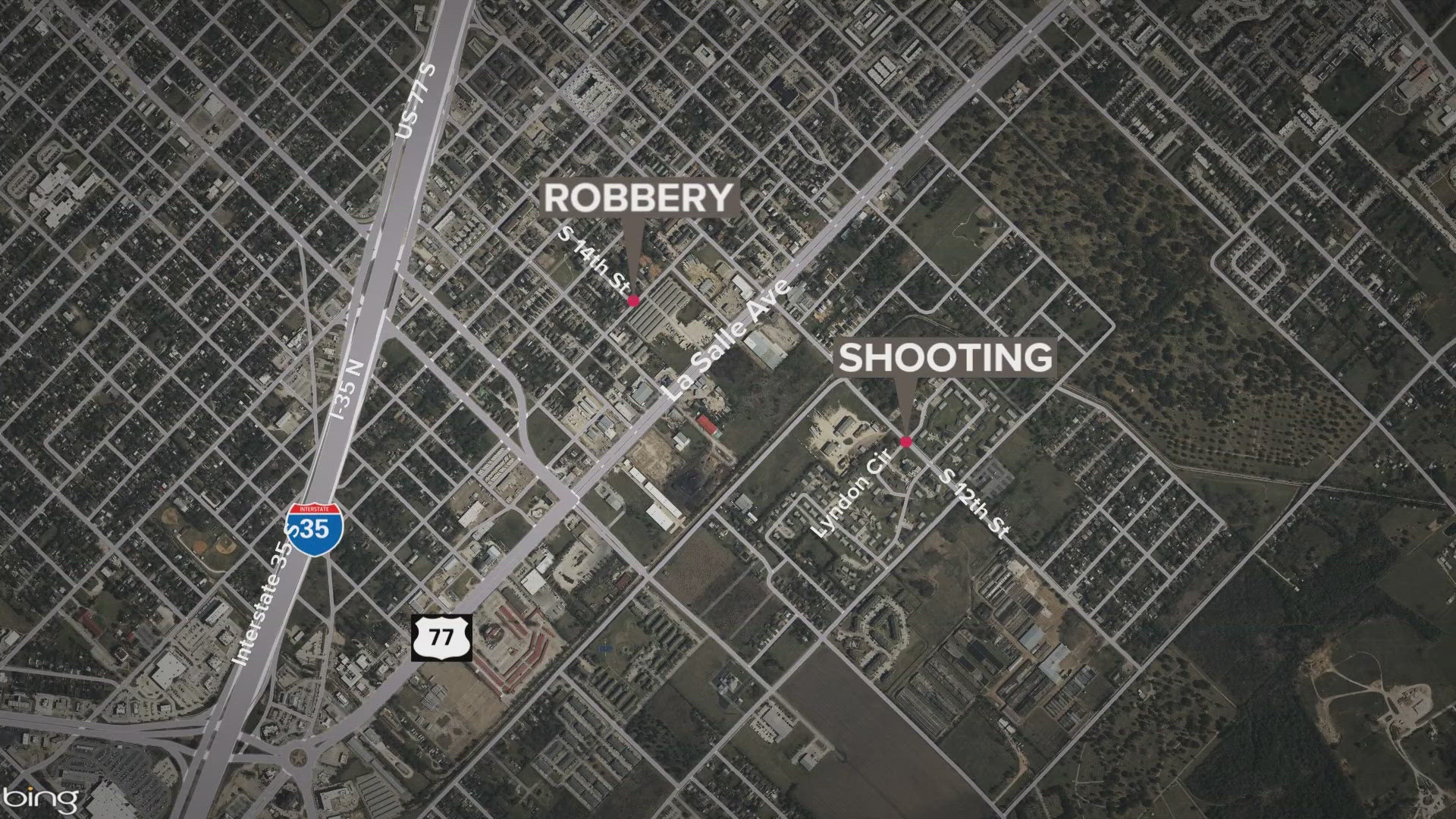 A Waco Police Officer fired his weapon at an armed suspect Monday evening during a robbery investigation