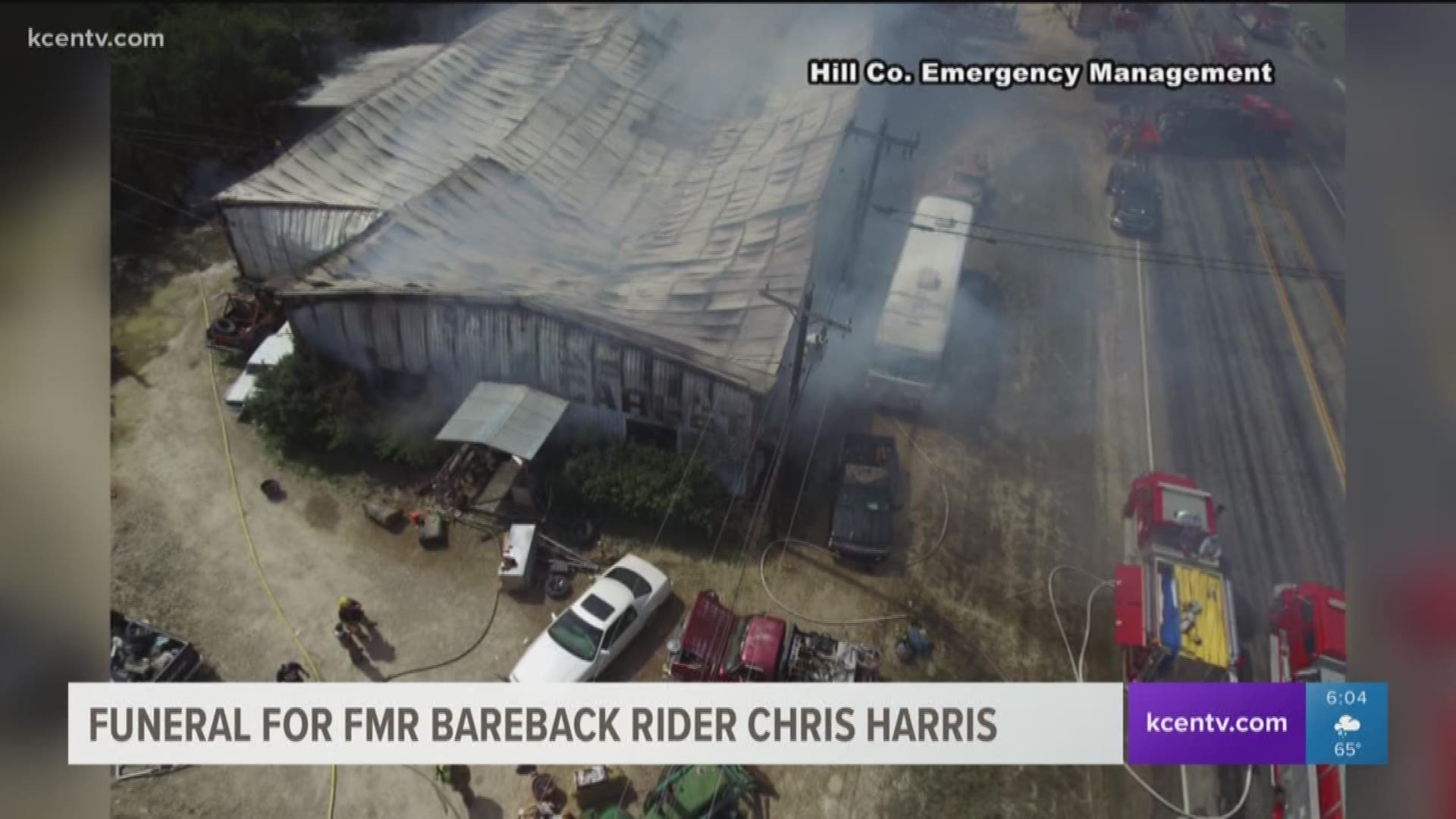 A funeral has been scheduled for a former professional bareback rider who died during a fire in Bosque County. 