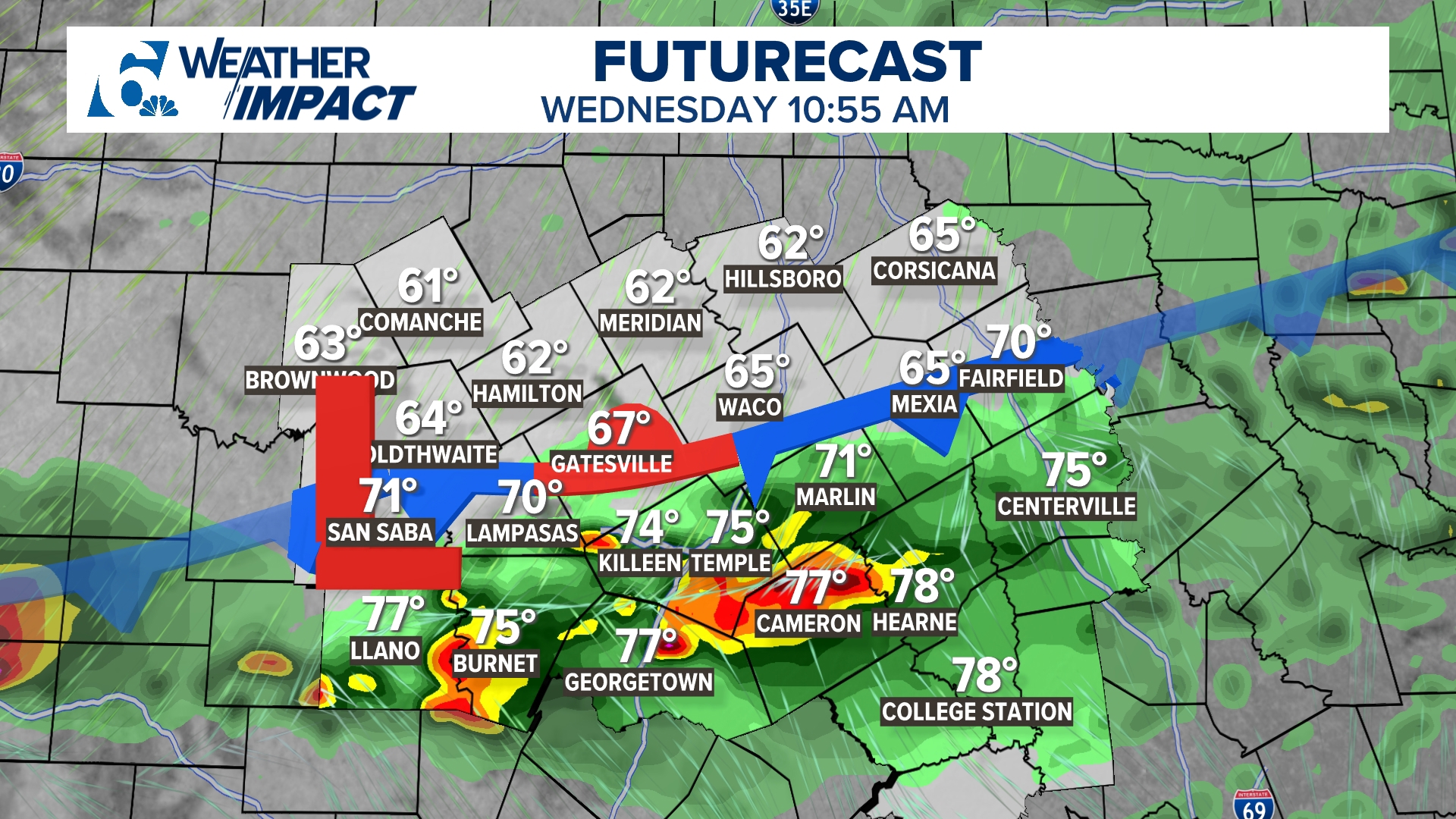 Possible Severe Storms Threaten Central Texas Wednesday | Weather ...