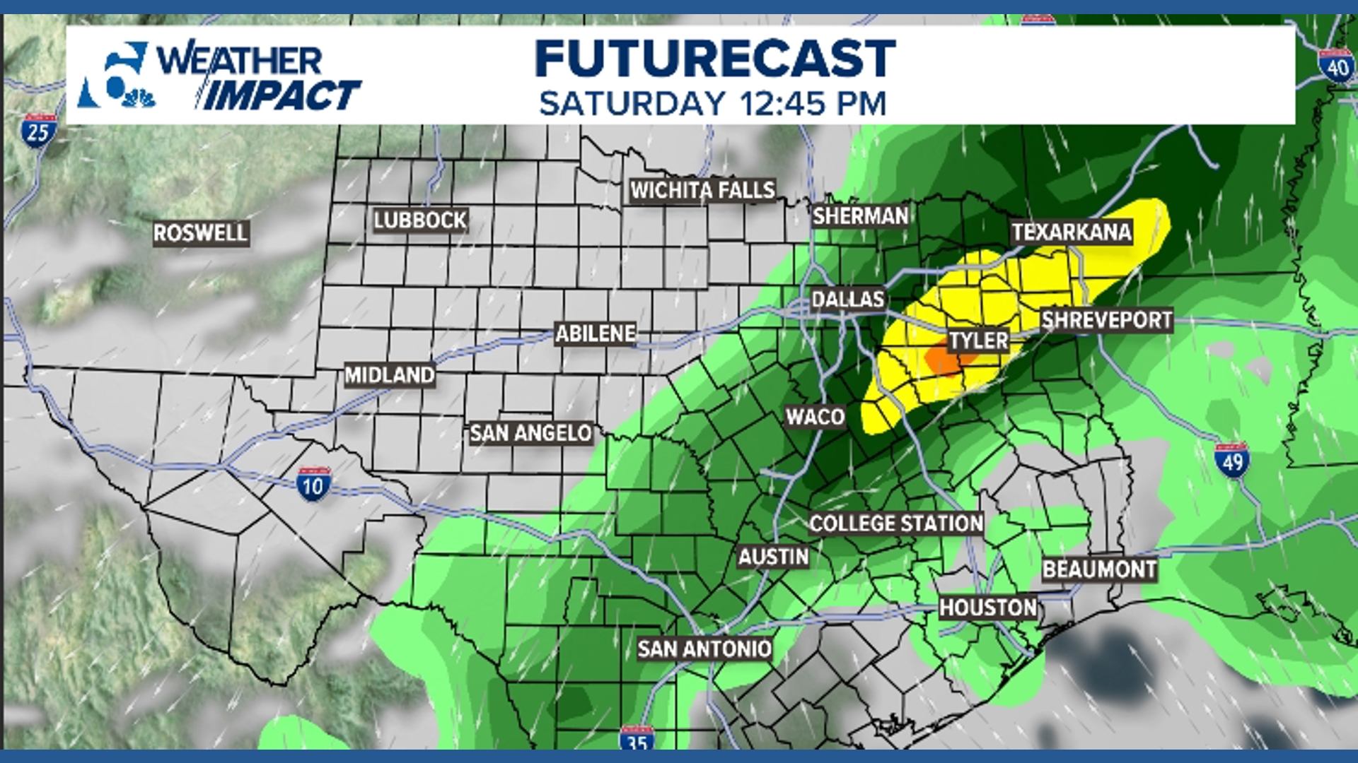 Showers and Storms to impact Central Texas Friday Night into Saturday ...