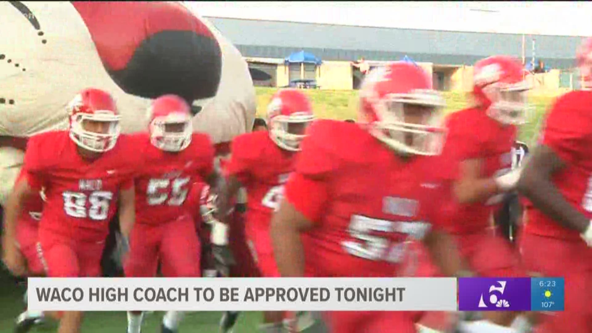 The new head football coach will be approved in closed session tonight.