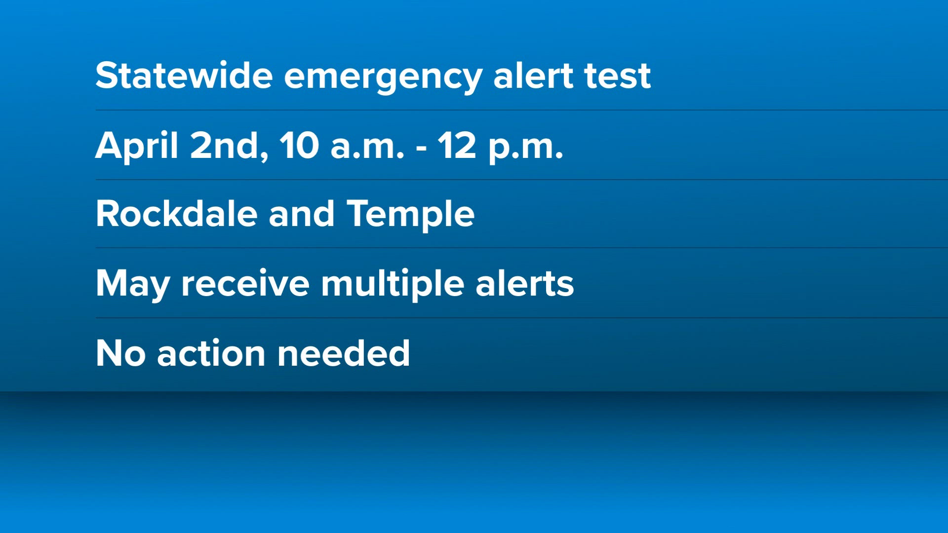 Don't be alarmed: Texas is running a statewide emergency alert test on ...