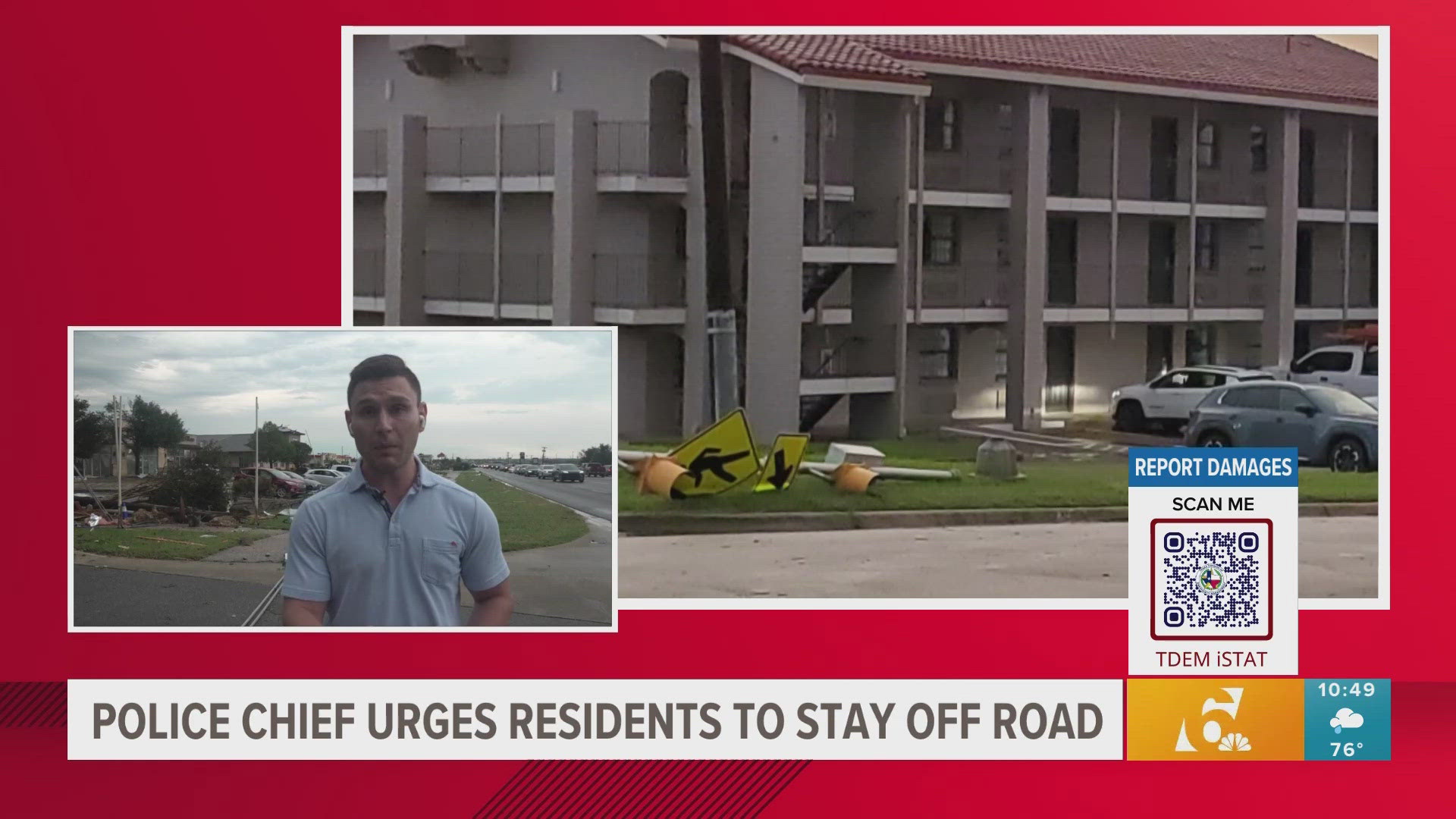 Tornado leaves trail of destruction in Temple TX