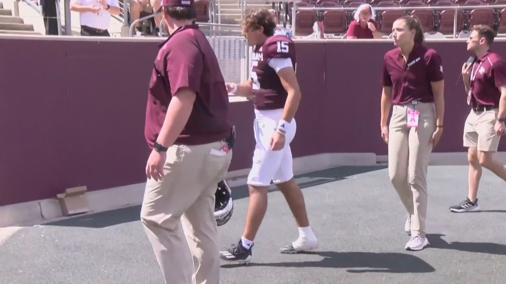 Weigman's sophomore year ended early on during SEC play after breaking his foot.