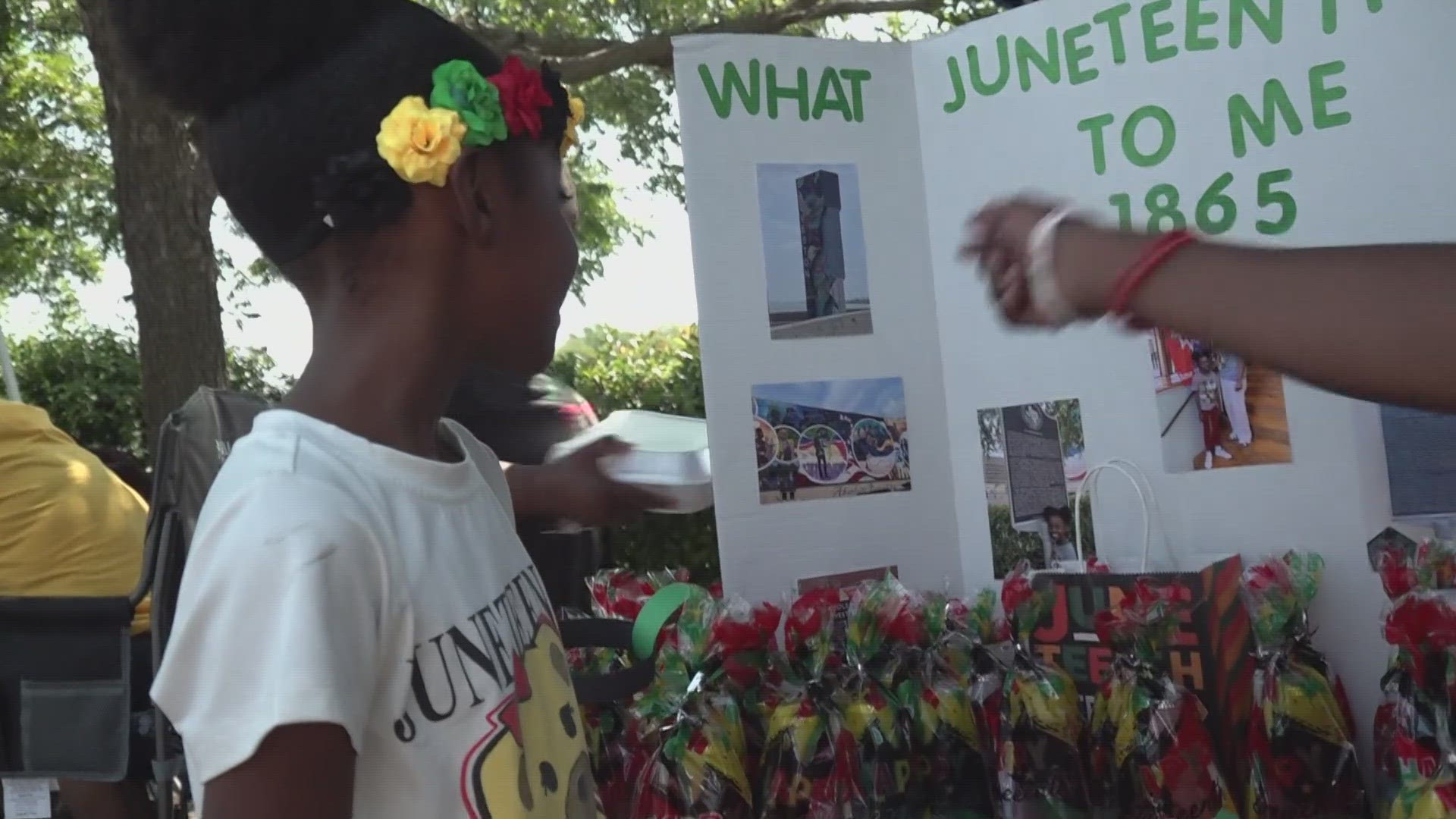 The Killeen Chapter of the NAACP hosted its community impact day event, and the youth council decided to do a Juneteenth project -- What it means to youth.