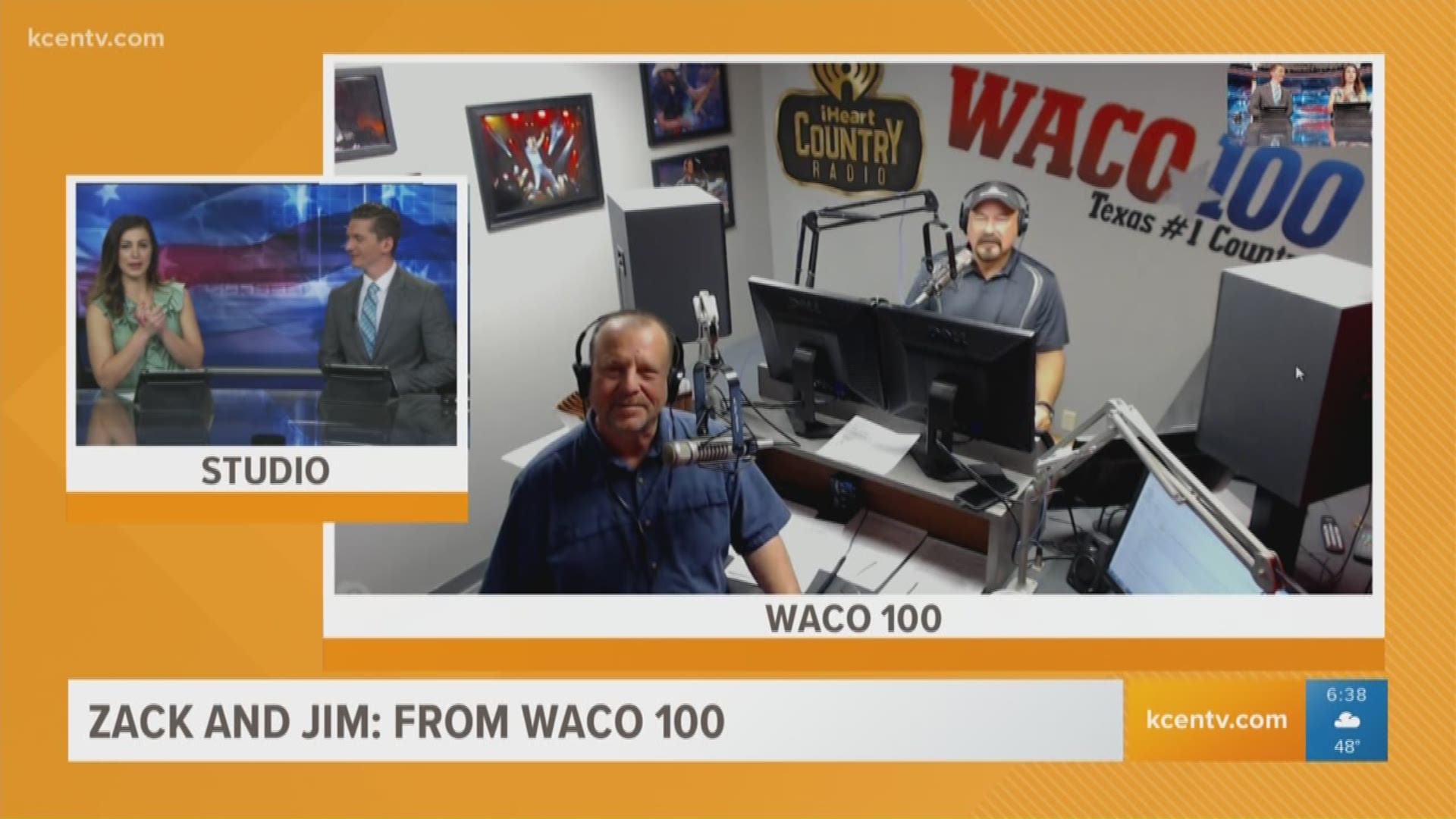 Waco 100's Zack & Jim join Texas Today.