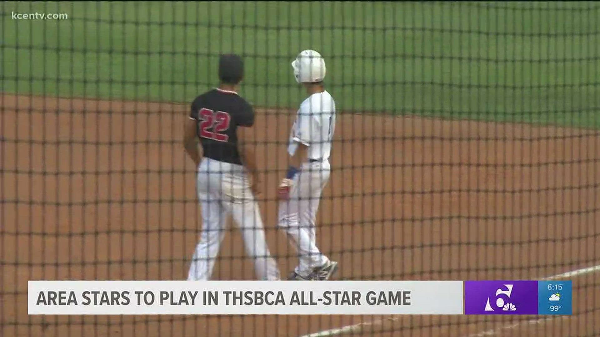 The 45th Annual Texas High School baseball coaches association all-star game will be played tomorrow afternoon at Dell Diamond in Round Rock.