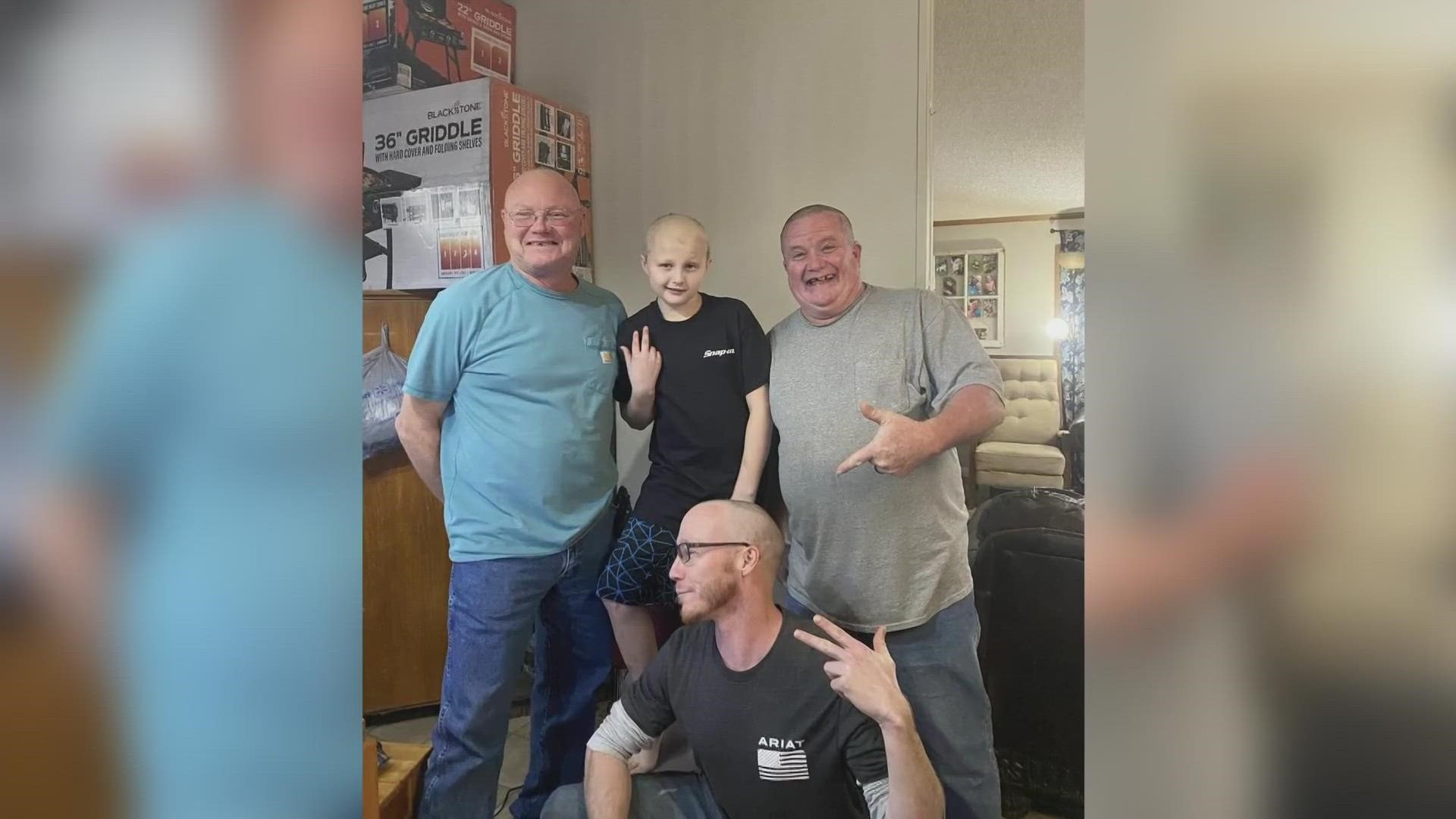 The family of 10-year-old Terry Moore will hold a support parade for children with cancer in April.