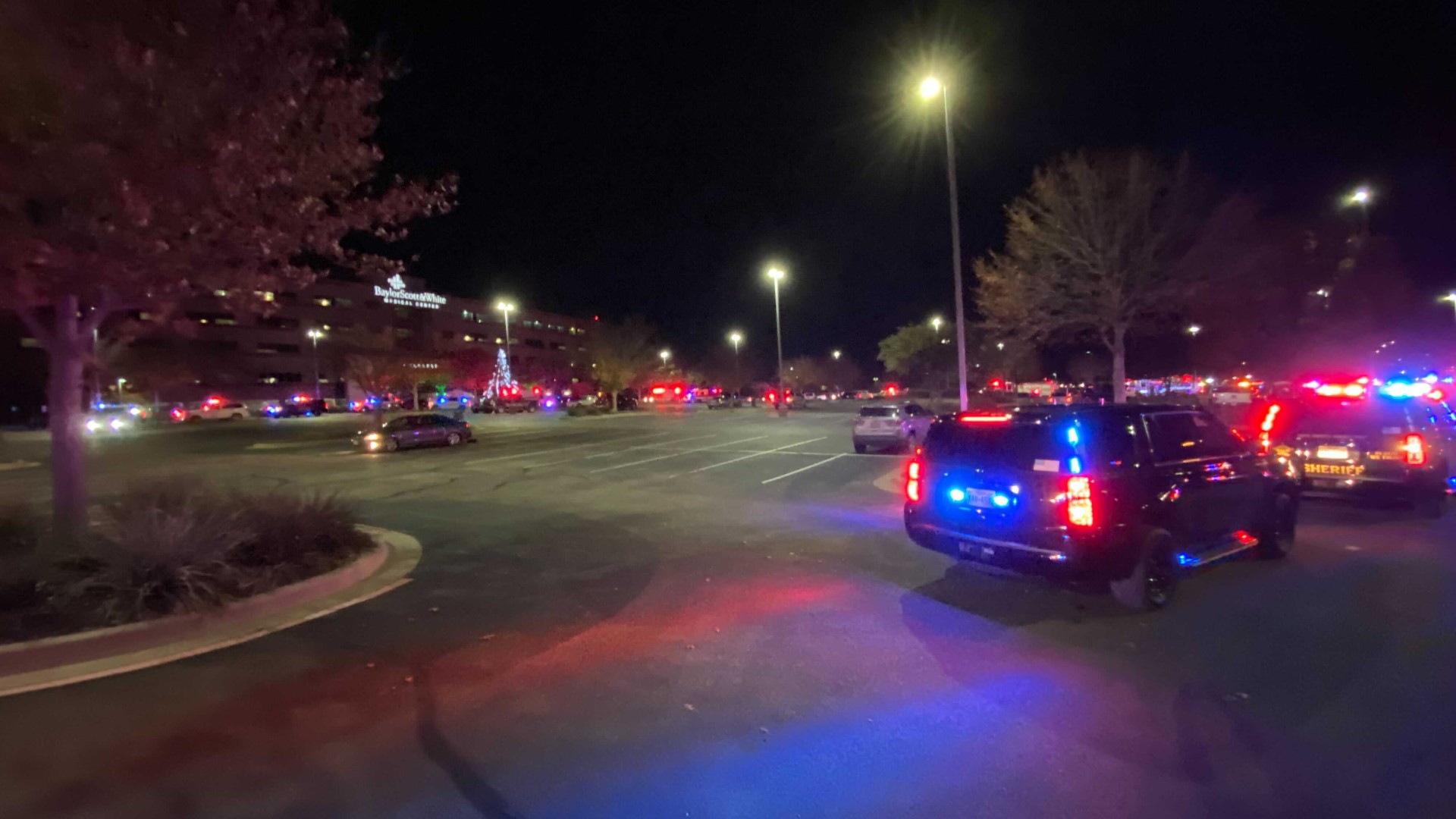 Roughly 100 First Responder vehicles from different agencies visited Hillcrest and Providence hospitals to shine their lights for encouragement Wednesday evening.