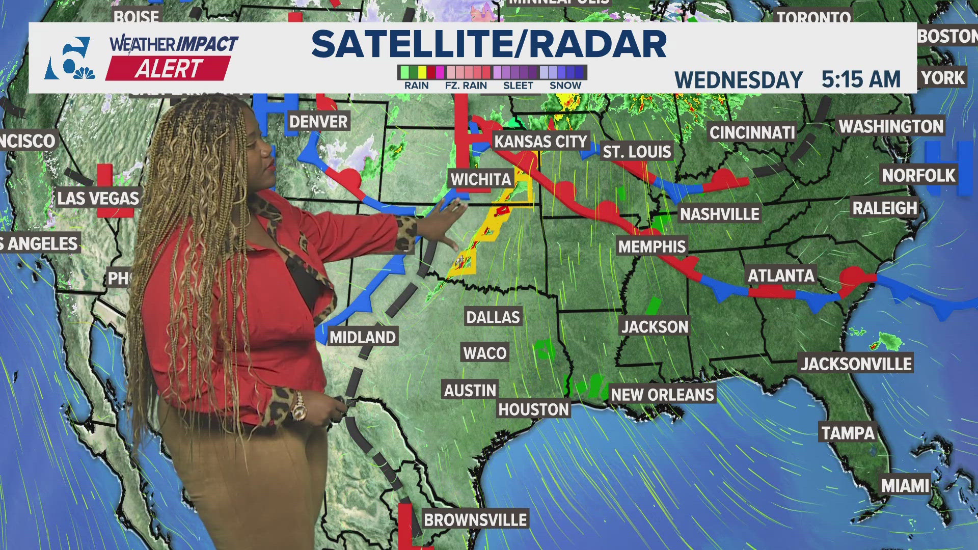 Main threats include hail, damaging winds, and the possibility for tornadoes