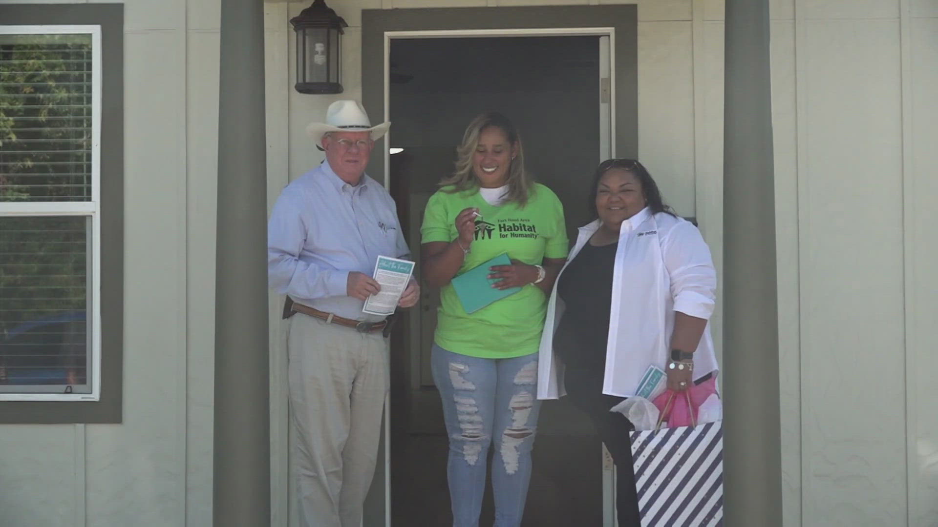 The Fort Cavazos area Habitat for Humanity thanked this family for their hard work and dedication to helping the community.