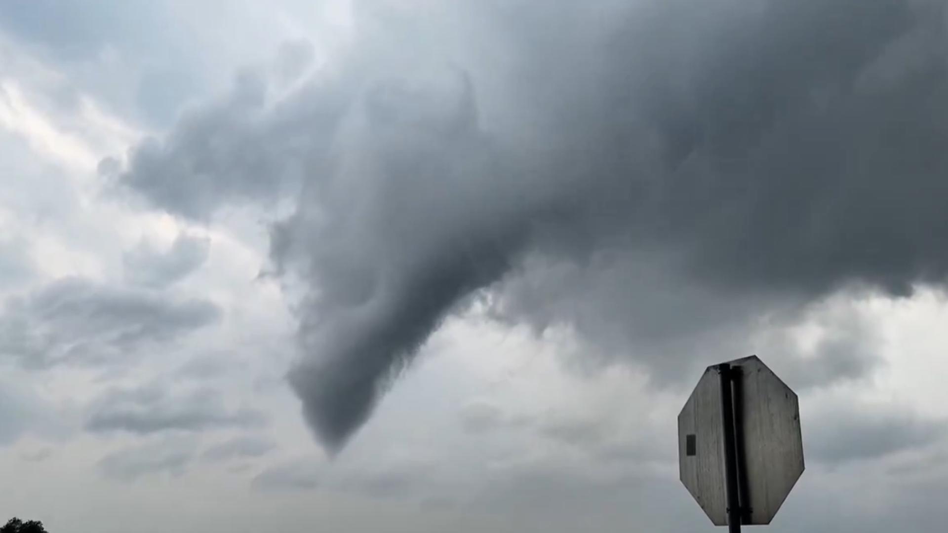 Mark Overbeck shared this video on X (@Mrk_WX) of a funnel cloud that formed, then disappeared in Chilton on Thursday, May 23.