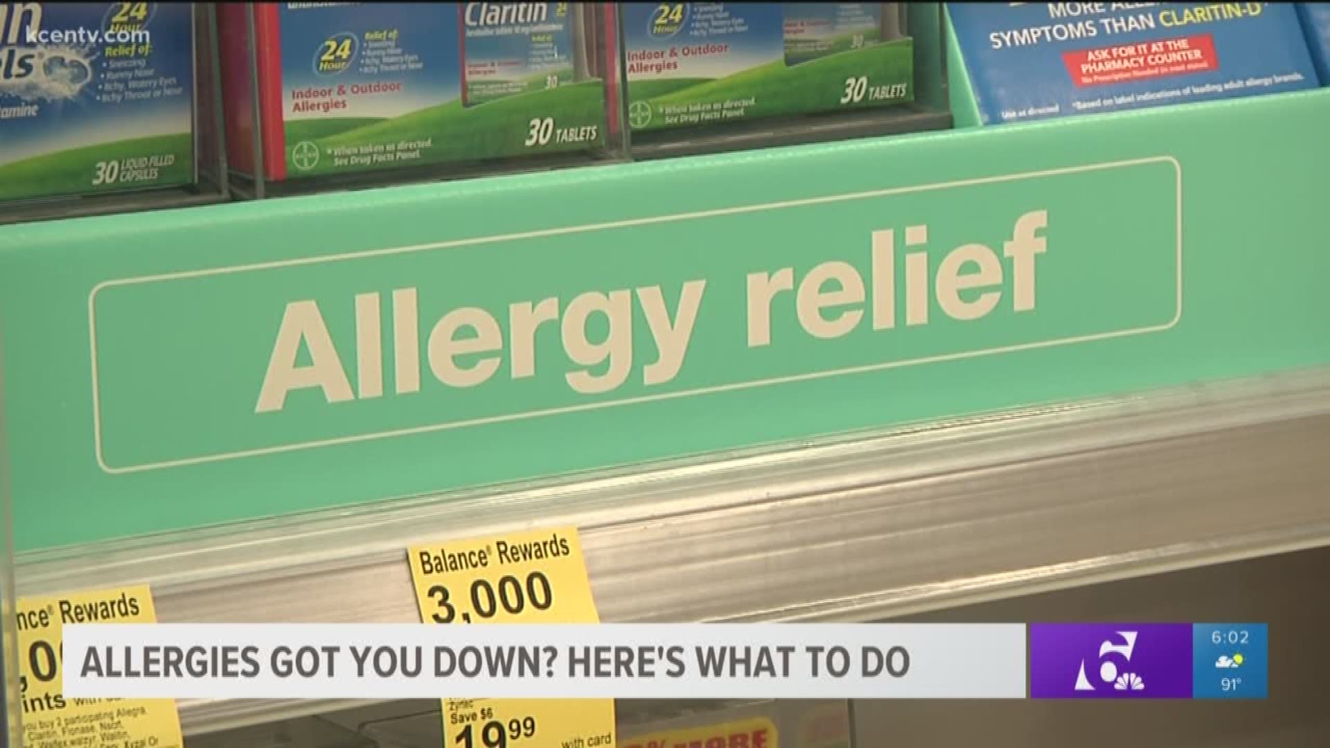 Doctors say allergy symptoms are hitting Central Texans hard right now but there are ways to fight back.