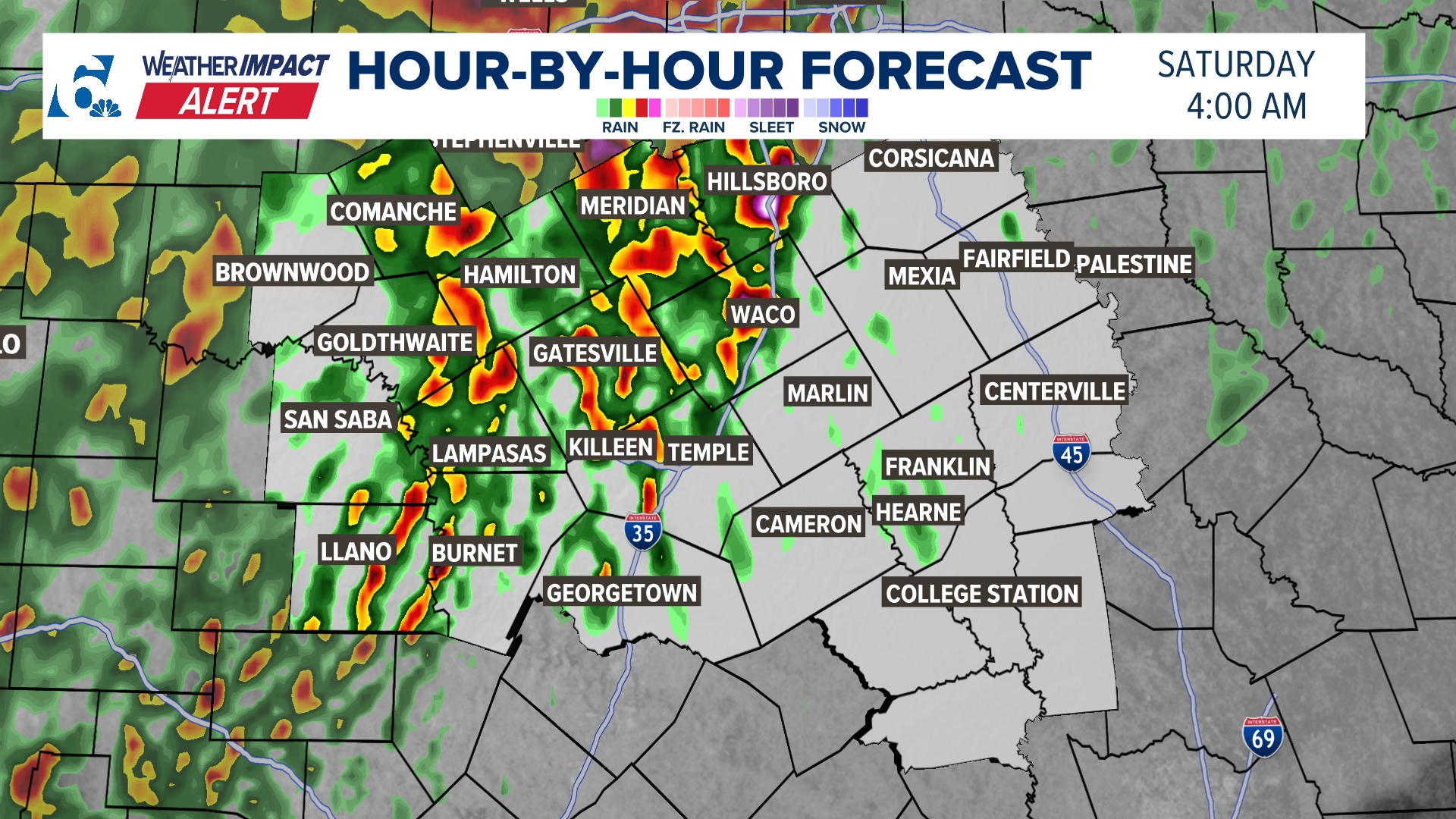 WEATHER IMPACT ALERT | Central Texas in the path of severe storms ...