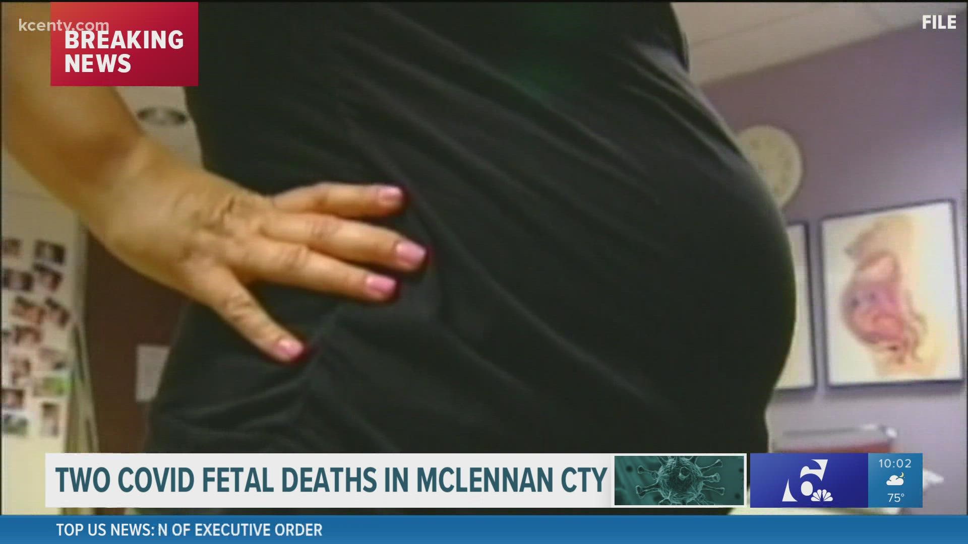 The Waco-McLennan County Public Health District said the unborn twins died in July.