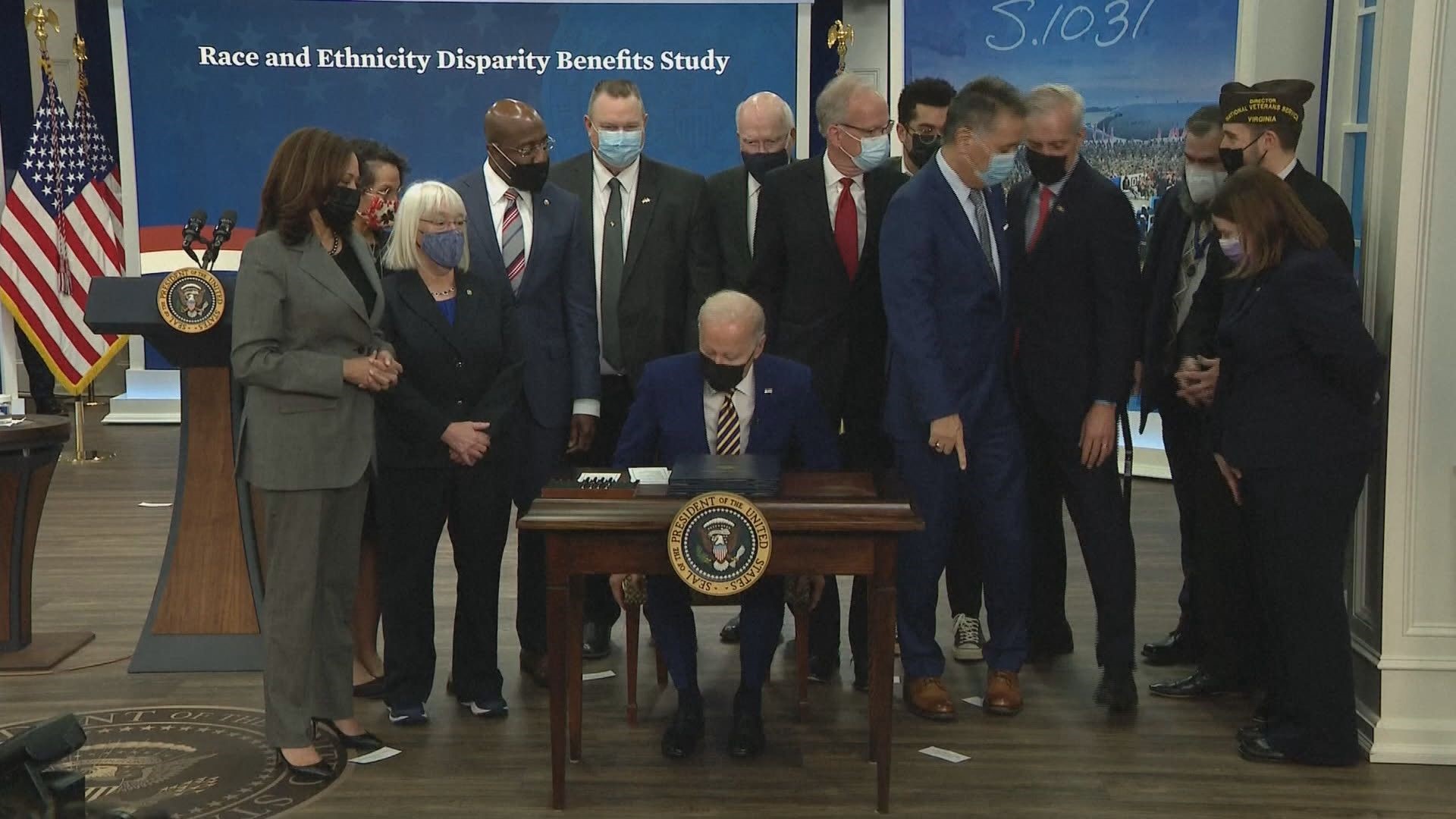 President Biden signed four bills into law Tuesday designed to help the nation's veterans and their families. All the legislation received bi-partisan support.