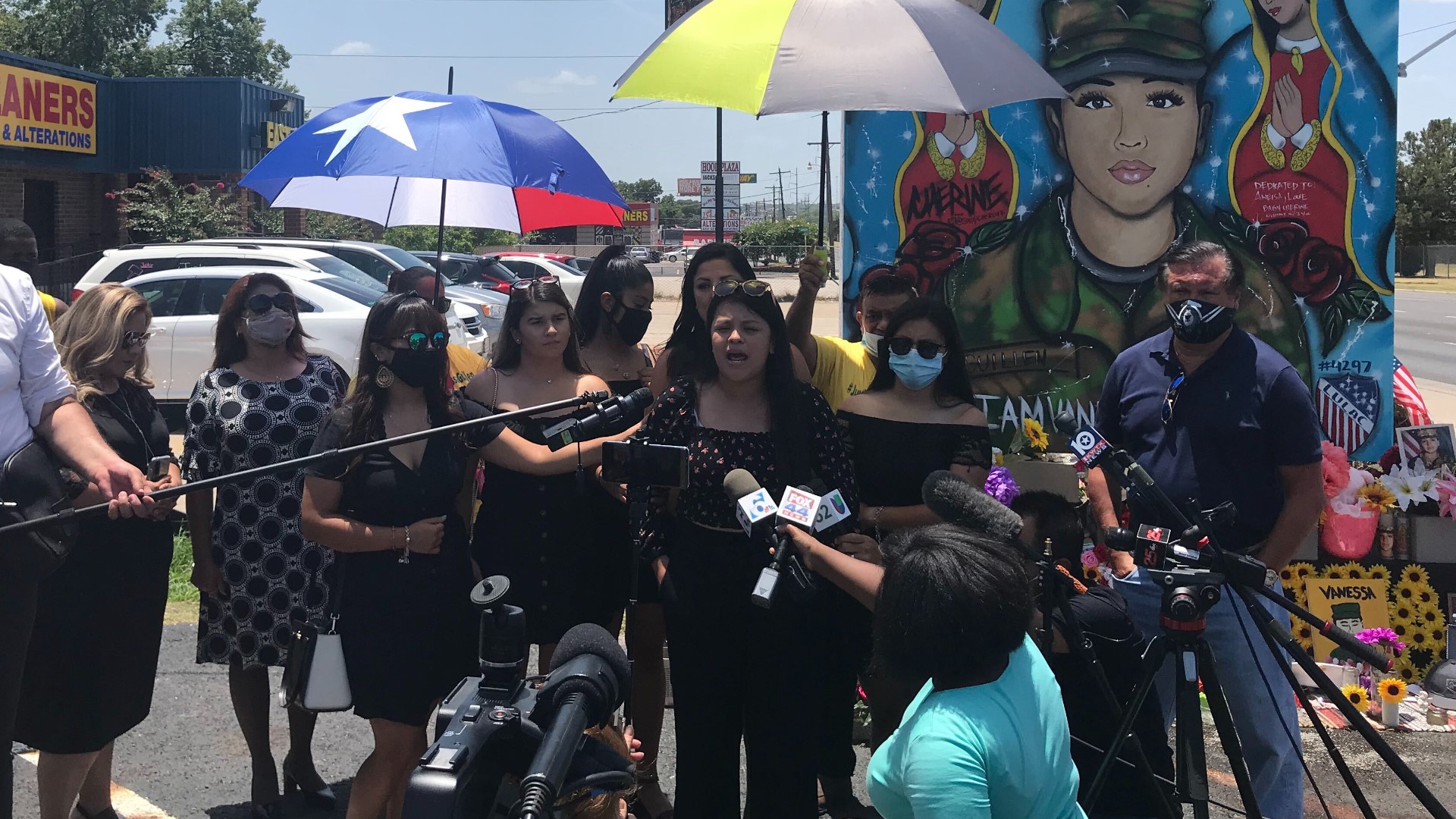 It's the first time Guillen's mother has been in the area since remains found were confirmed to be those of Spc. Guillen. Now, her mother is praying for change.