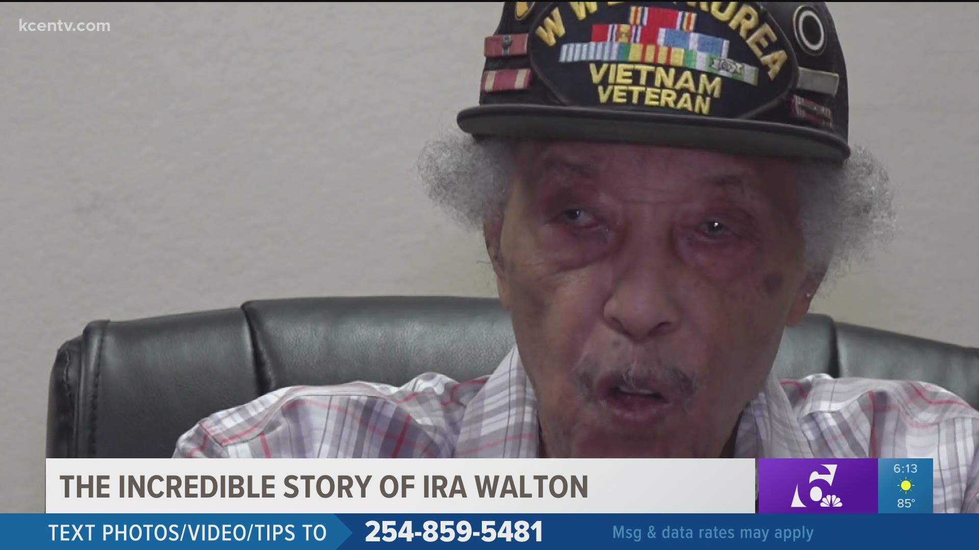 Ira Walton, 98, served in three different wars and for 30 years in the U.S. Army