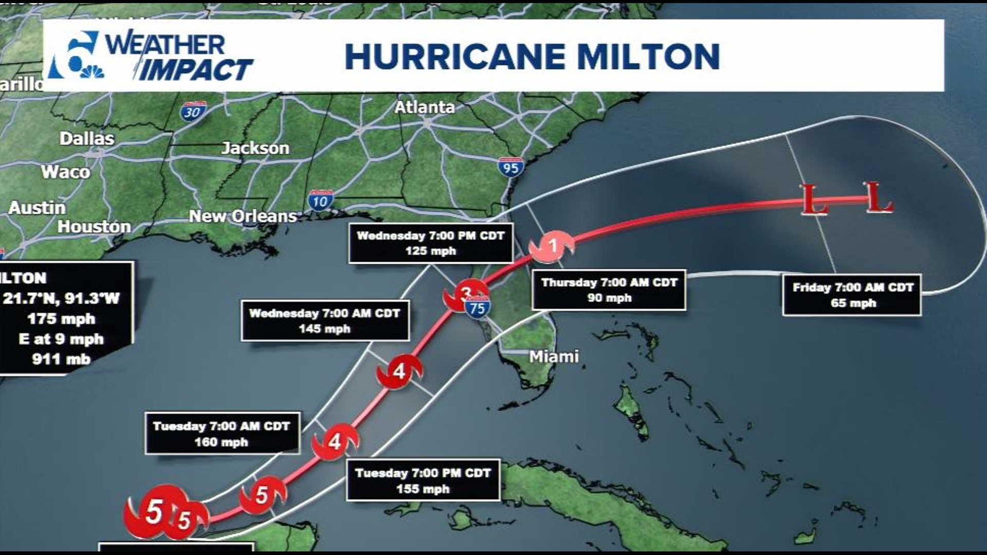 6 News brings you the latest updates on Hurricane Milton and the tropics.