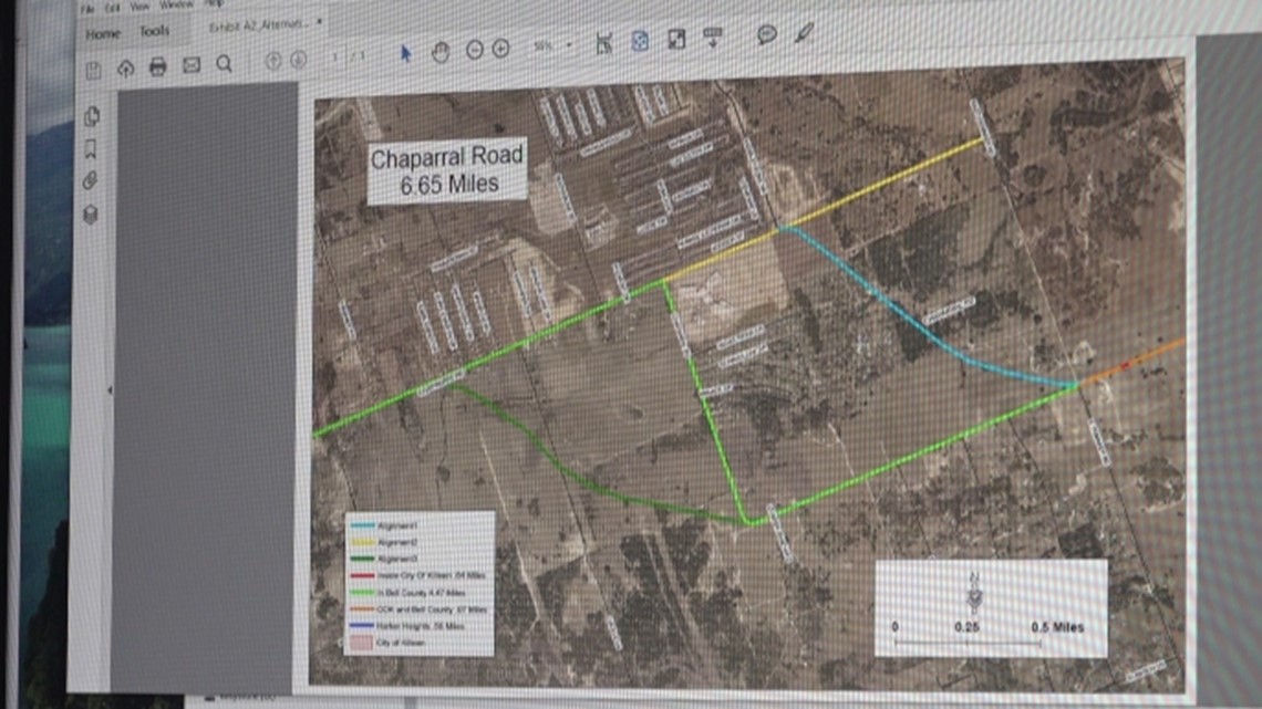 Chaparral Road expansion update Construction set for 2025