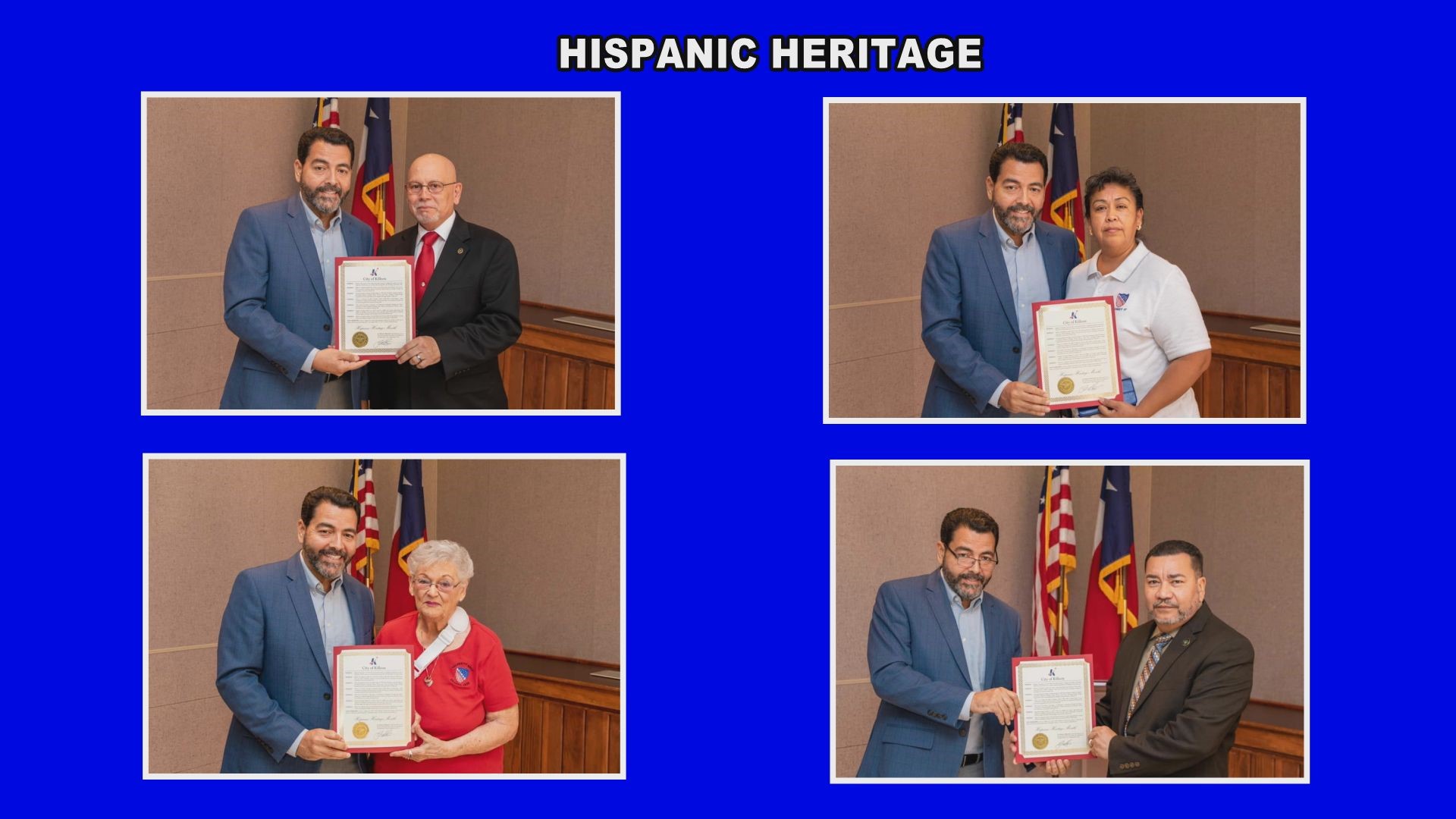 Killeen Mayor Jose Segarra hosted a ceremony to show the city's appreciation of the Hispanic community and local Hispanic organizations.
