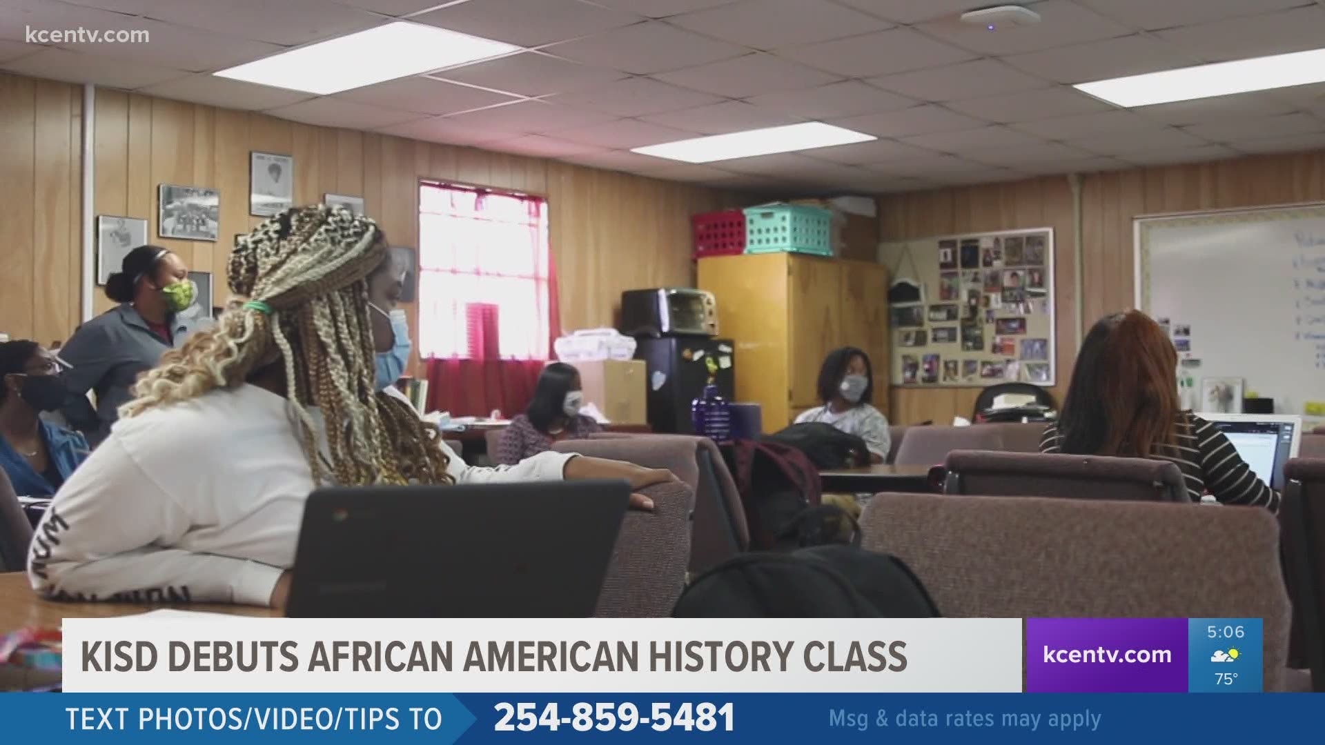 This is the first year KISD is able to teach African American history where students talk about African traditions, the slave trade, civil rights and more.