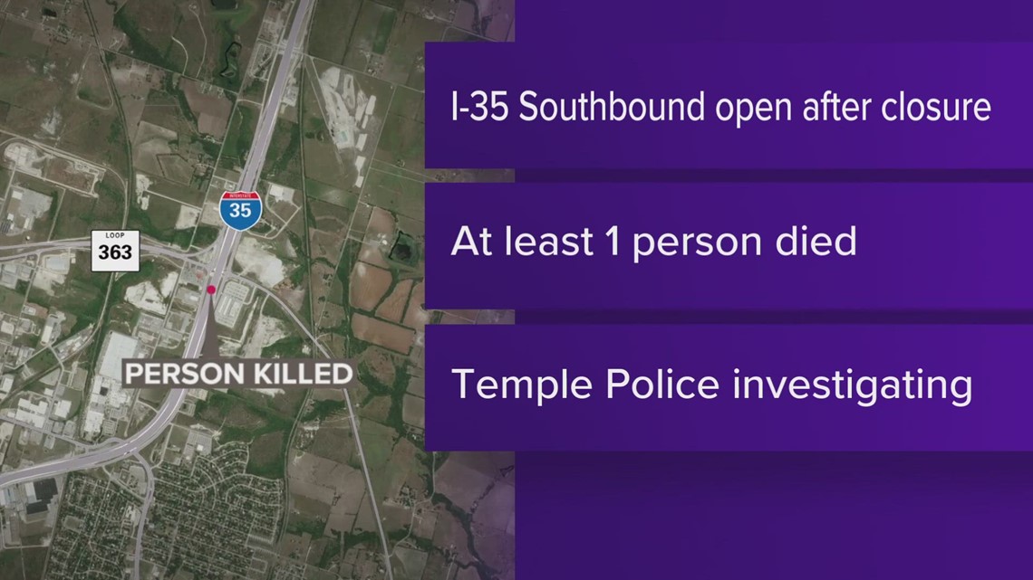 Lanes Fully Reopened After Southbound I-35 Crash, Says Police | Kcentv.com