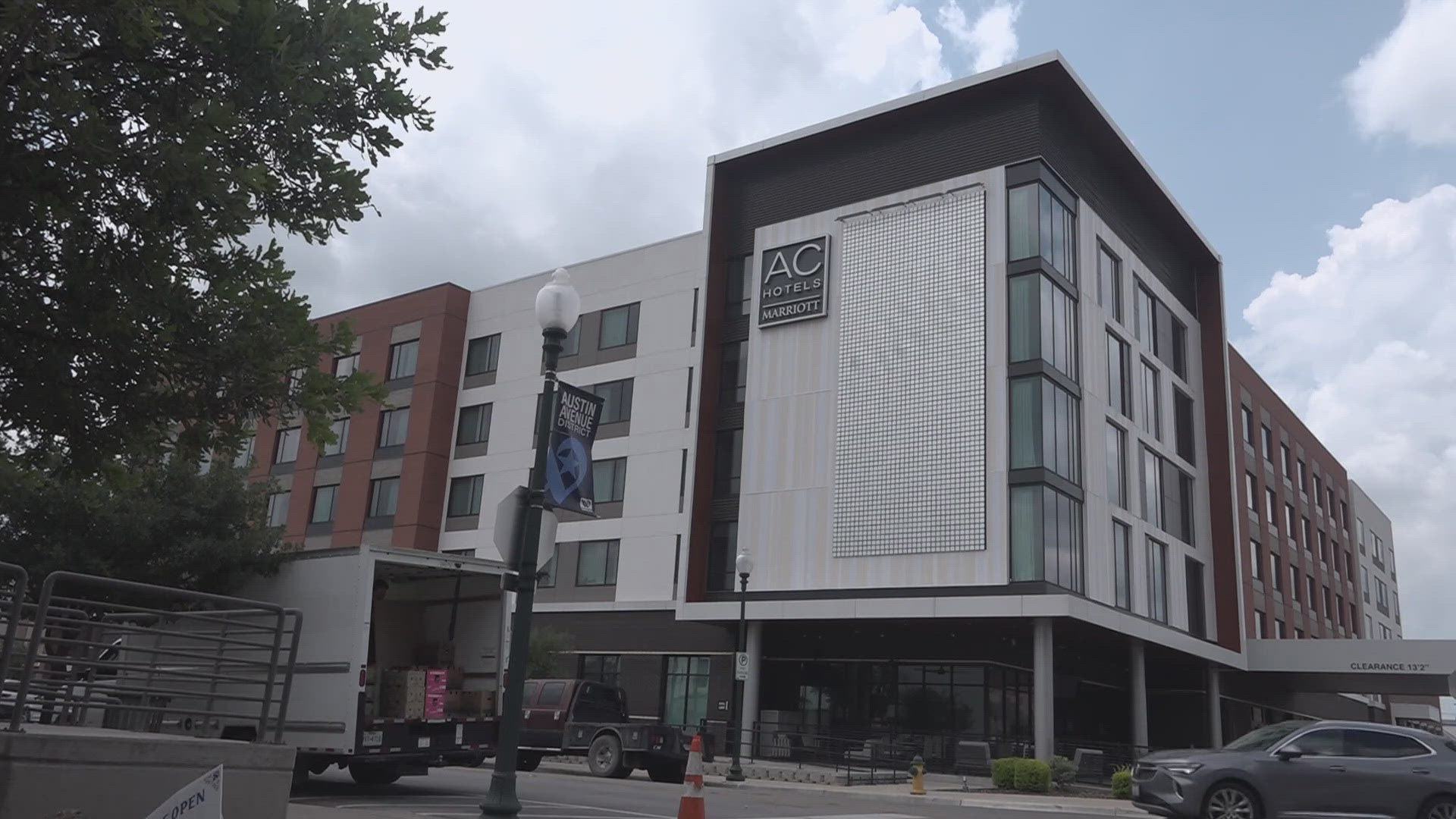 The city says its welcome center will include an event space, art showcase and Waco merchandise. 