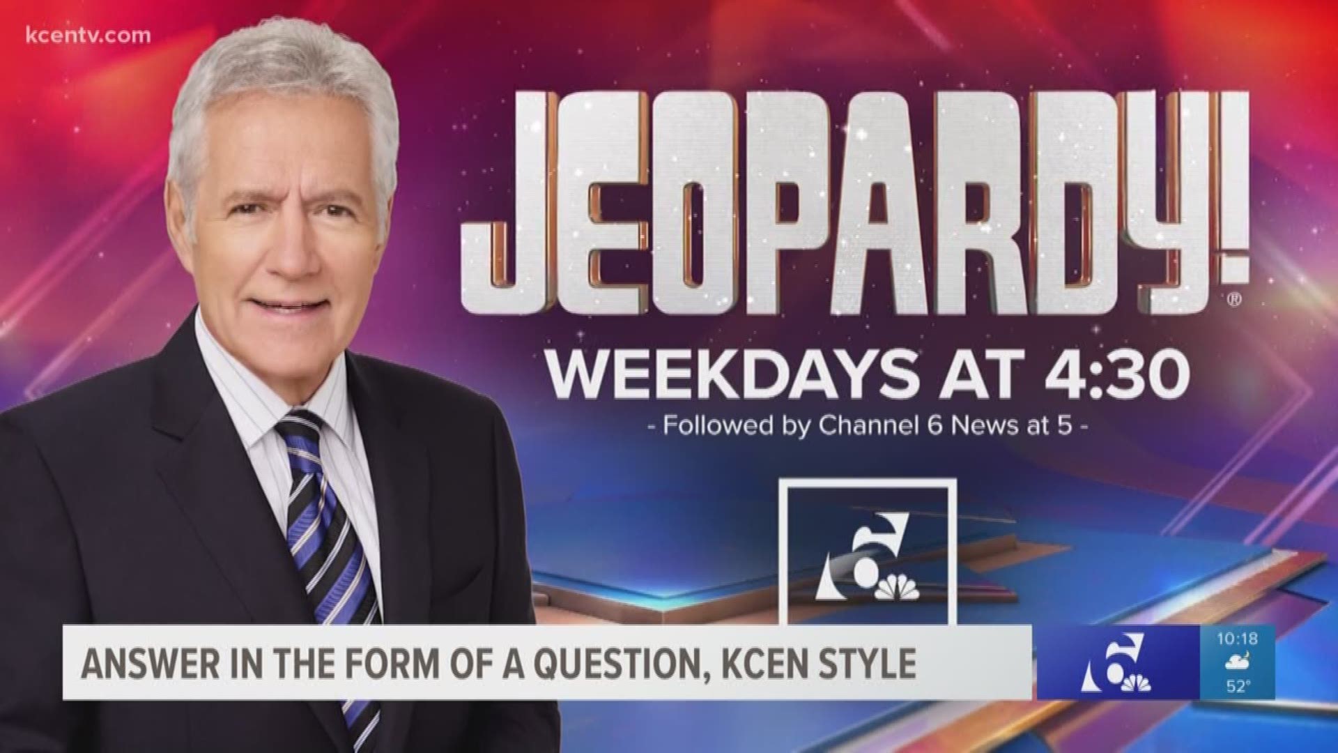 Our very own Kris Radcliffe gave clues for an upcoming season of Jeopardy.