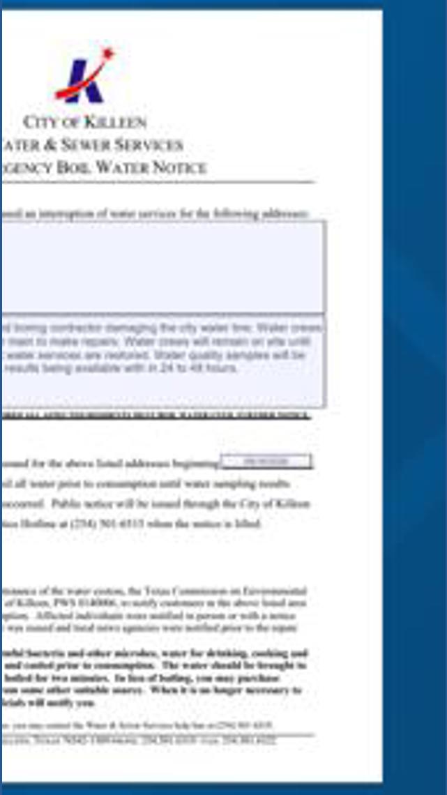 City of Killeen emergency boil water notice lifted | kcentv.com