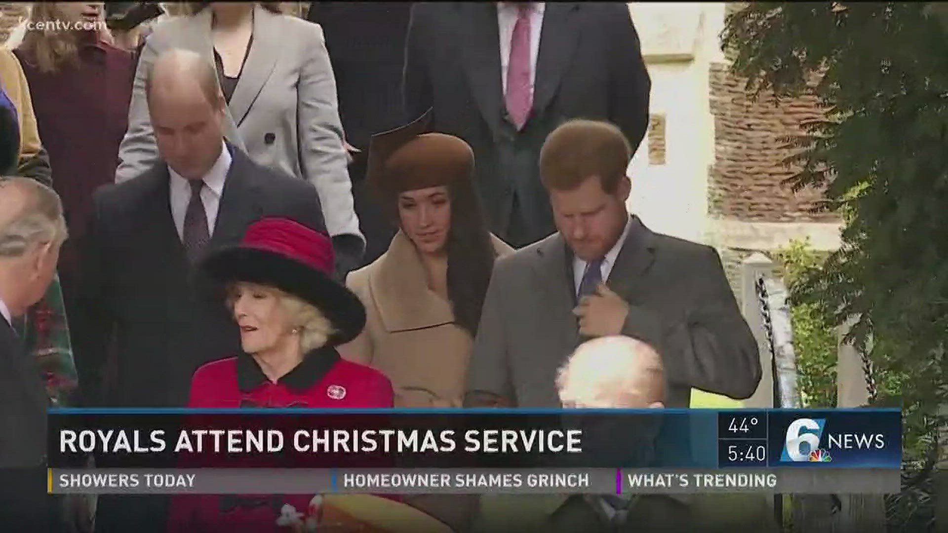 Royals attend Christmas service.