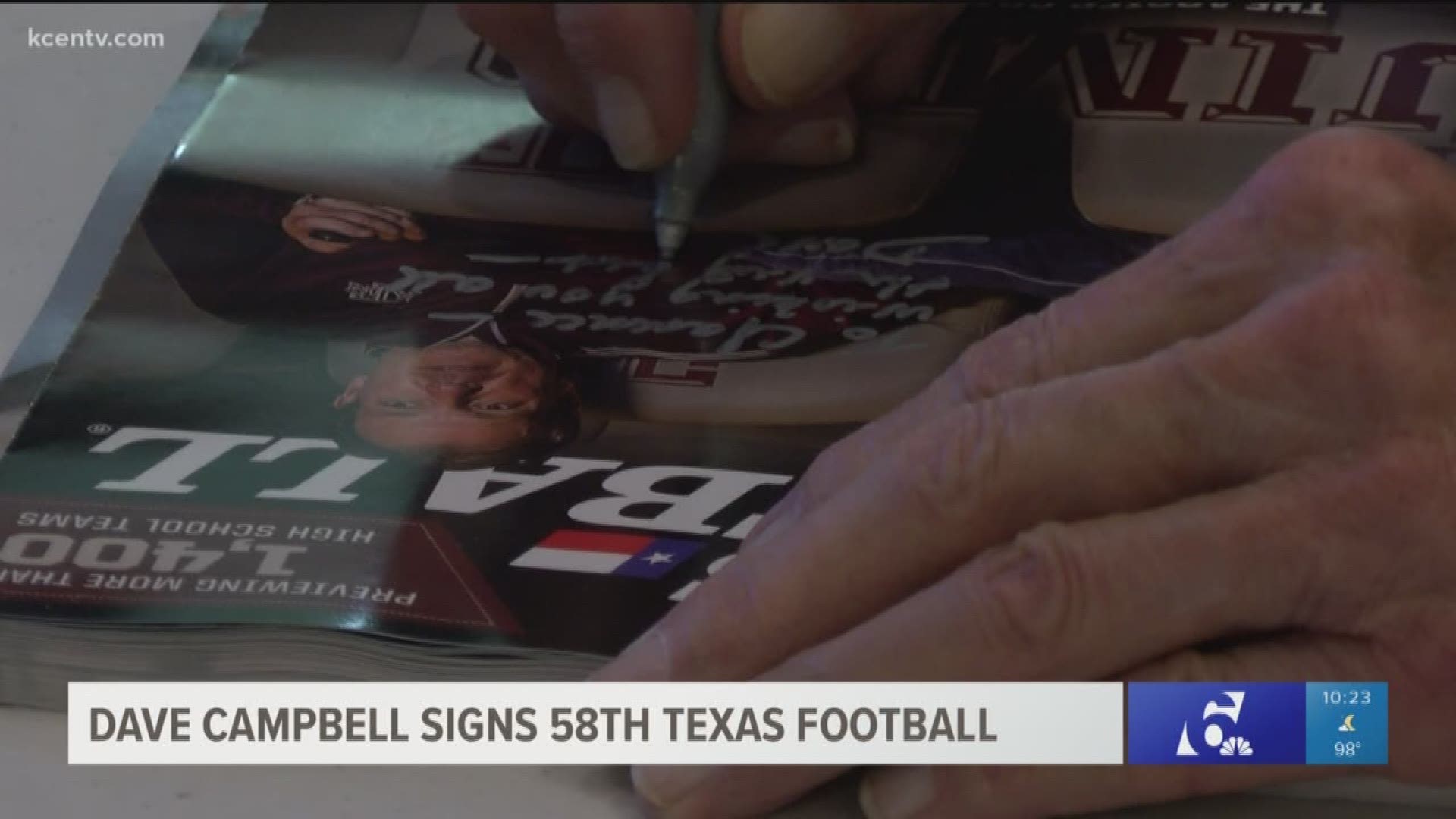 At 93, Campbell reflected on the 58 years of the state's biggest football magazine.