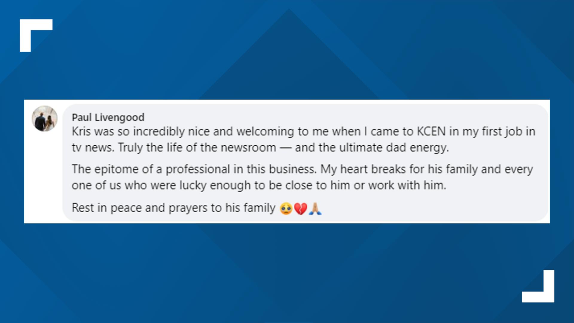 Central Texas community reacts Kris Radcliffe online