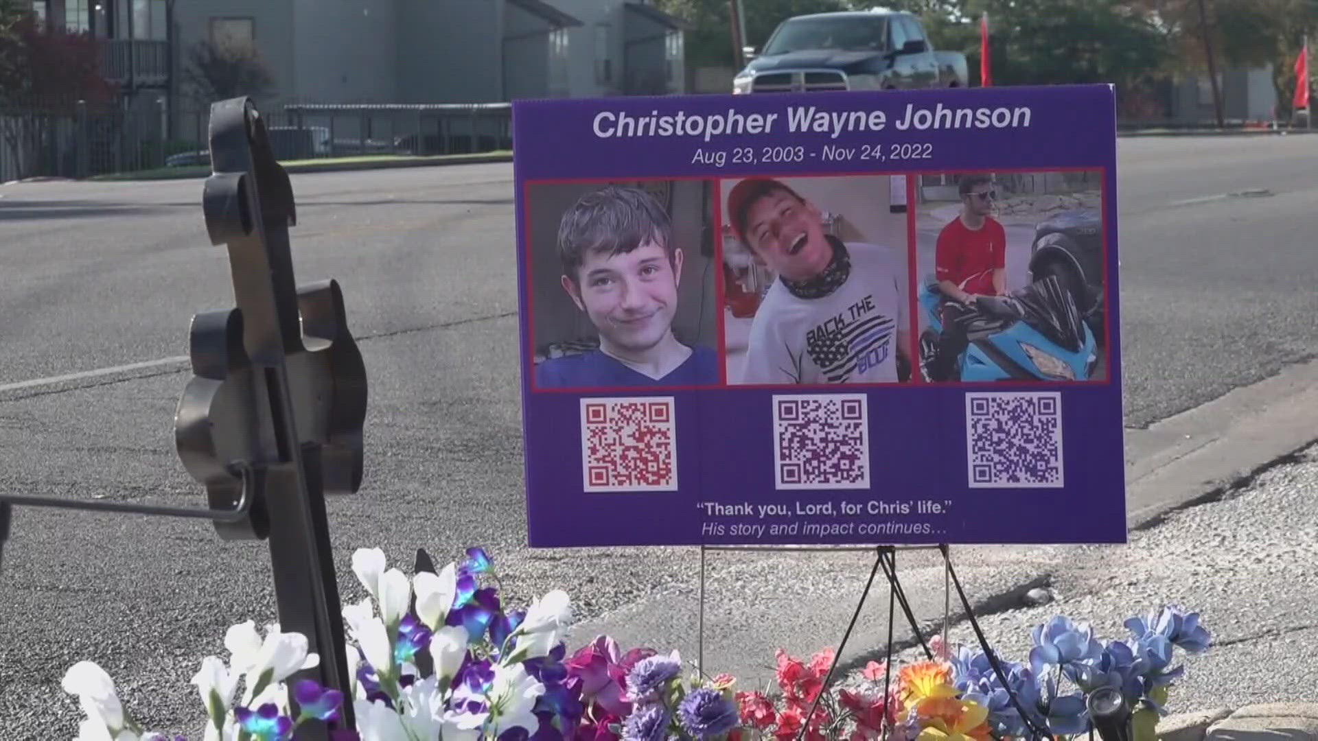 Temple father, city to honor Chris Johnson on 21st birthday with statue at  Pepper Creek Trail, image size:1920x1080