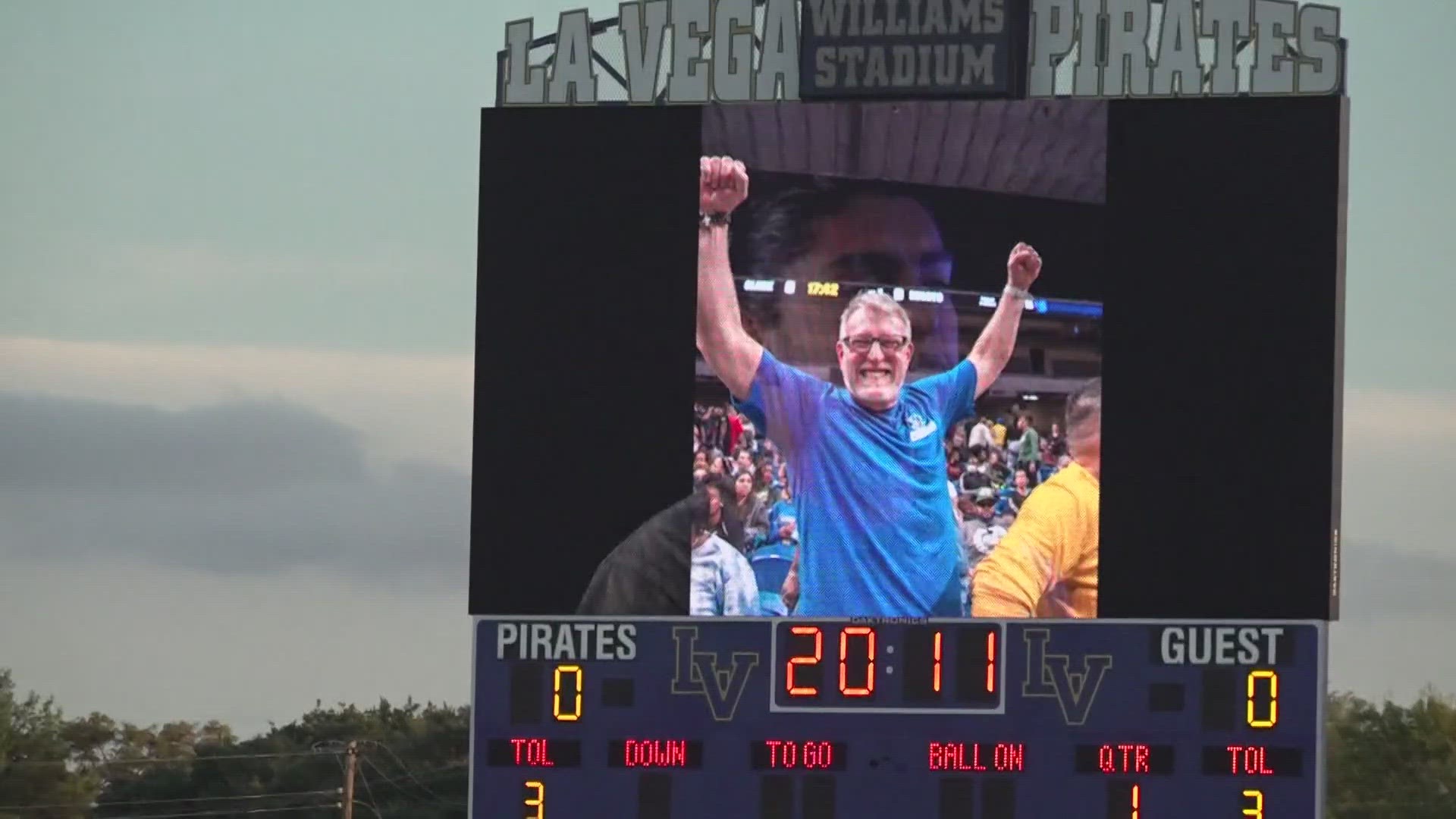 Taverner, a La Vega High teacher, died of a heart attack in May. On Sept. 15, both the Pirates and Leopards came together to honor his legacy.