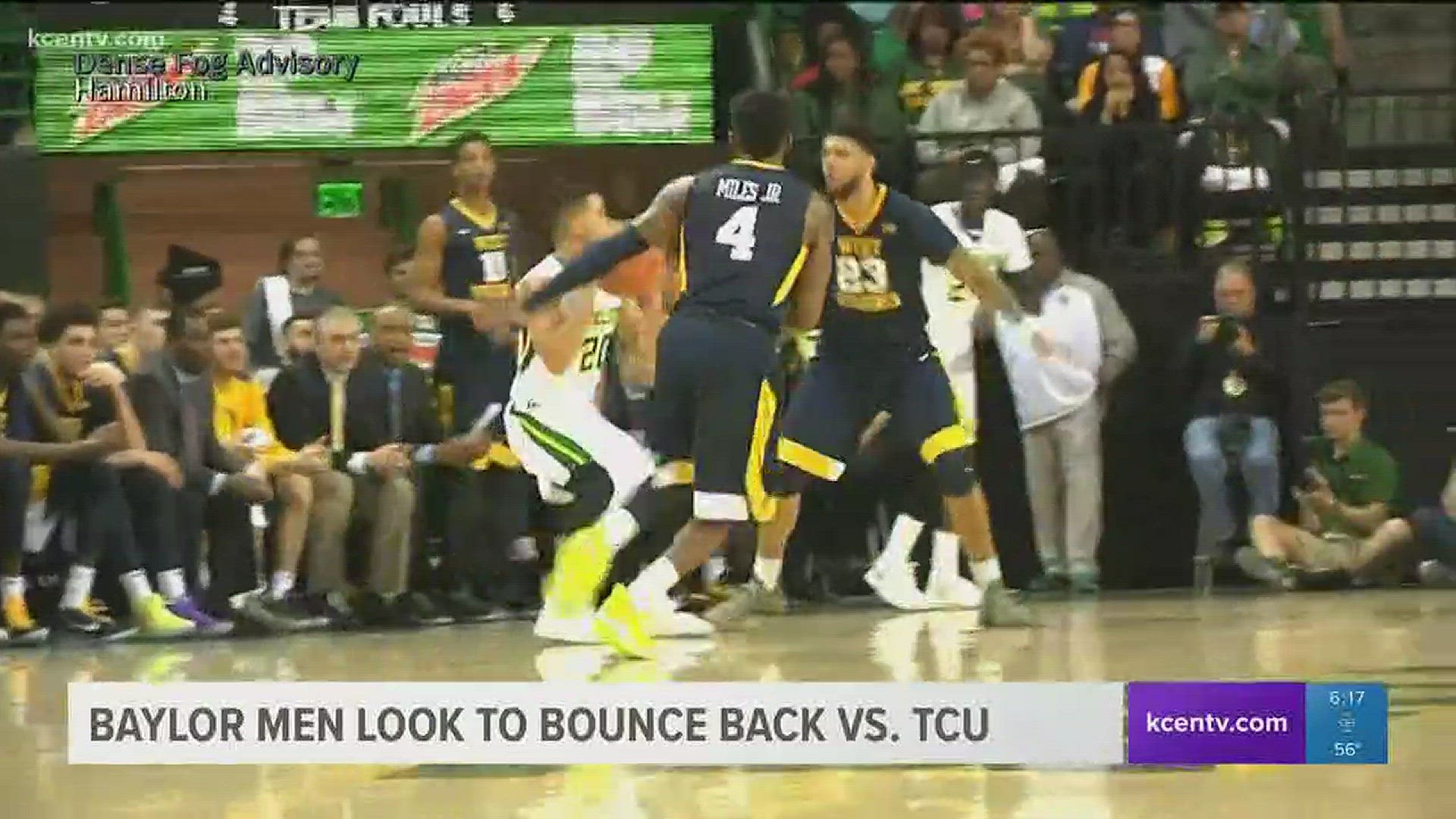 Baylor Men's Basketball looks to bounce back against TCU in Fort Worth.