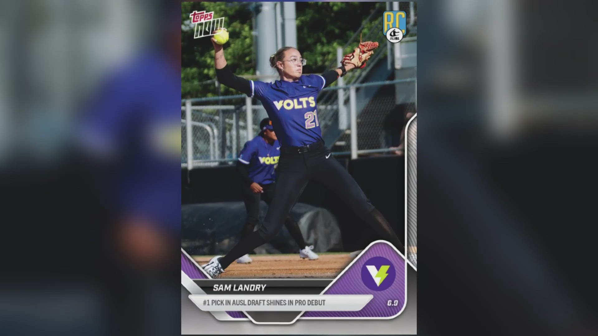 The cards feature Bri Ellis, Sam Landry and Sierra Sacco as the rookie headliners for the first official set.