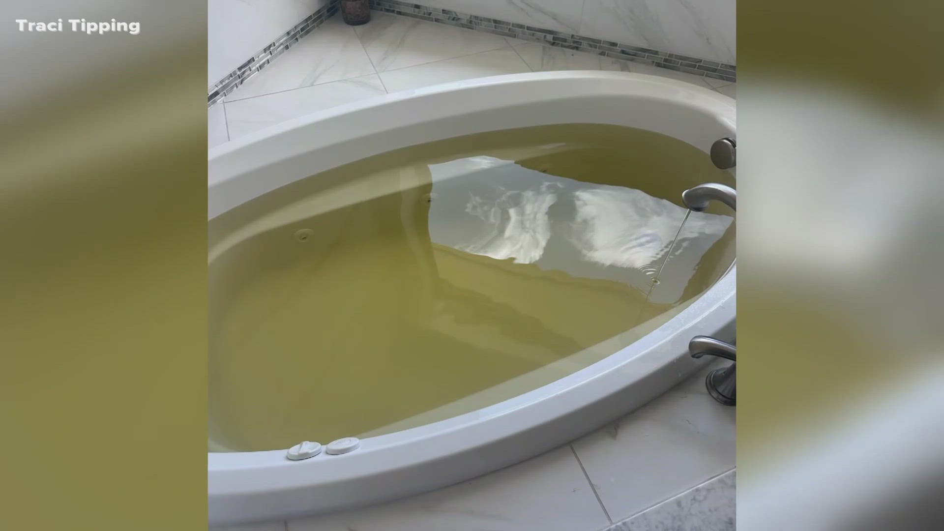 Residents on the west side of I-35 told 6 News their water is tinted yellow and smells bad.