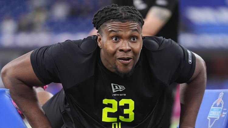 A&M defensive tackle Tyler Onyedim drafted by the Denver Broncos in third  round | kcentv.com