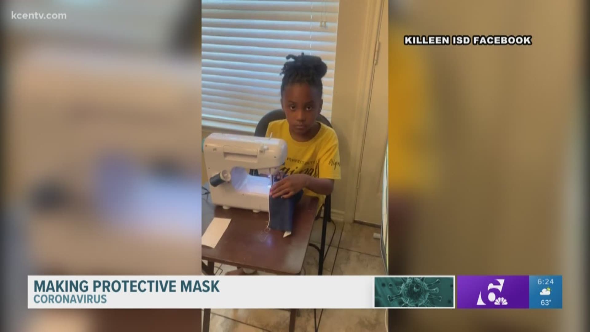 Reeces Creek Elementary School fourth-grader Ciana Calzado began making masks for her mom, who is a nurse, and her coworkers.