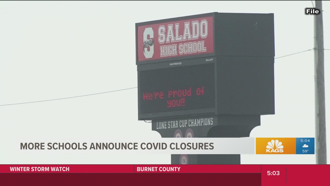More schools announce COVID closures