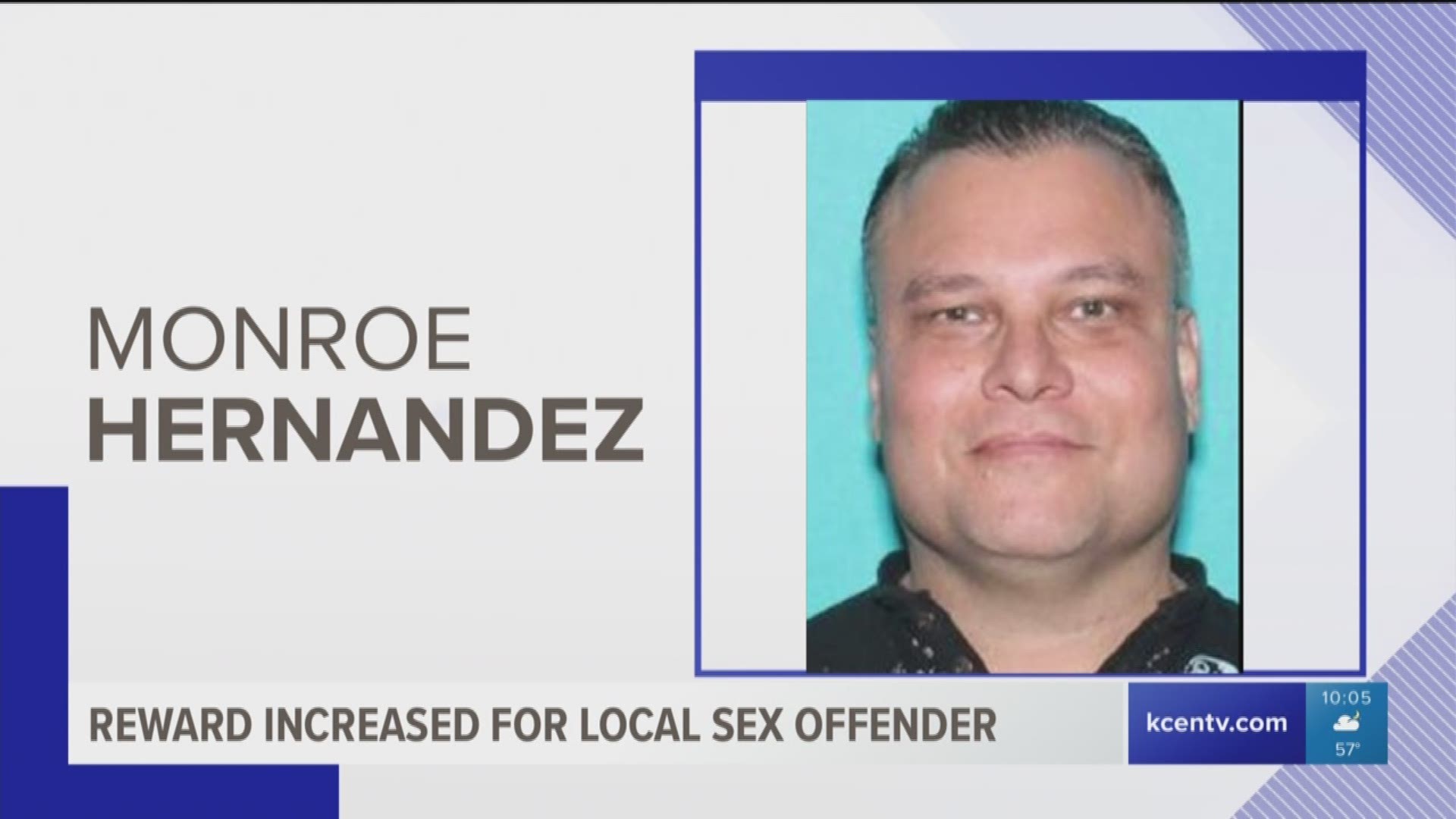 Reward increased for local sex offender