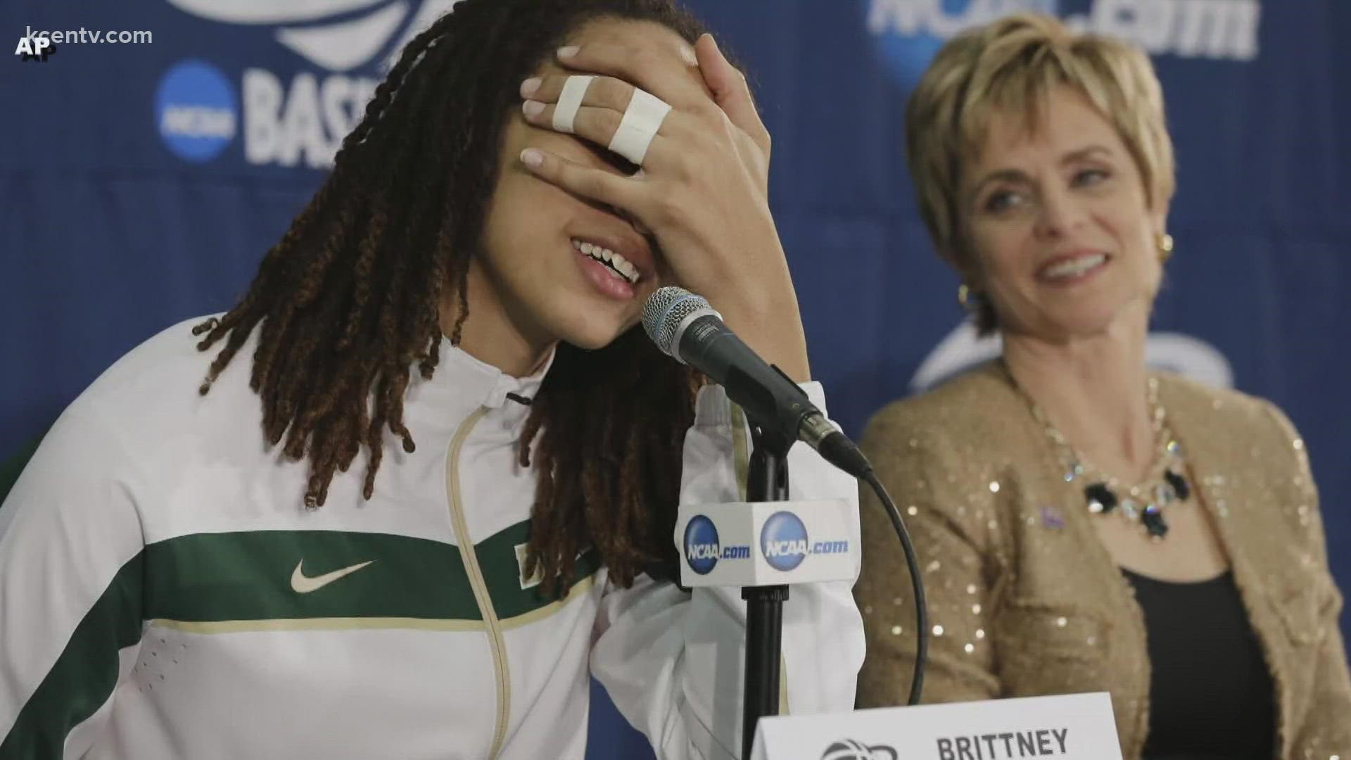 Former Baylor star Brittney Griner is detained in Russia for allegedly having illegal items in her luggage.