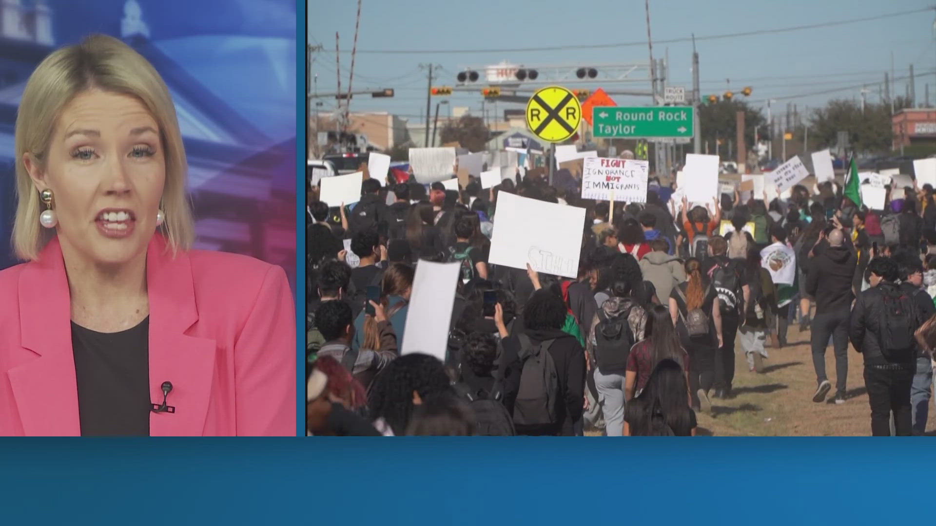 ICE walkouts continue at Texas school amid a warning from the TEA ...