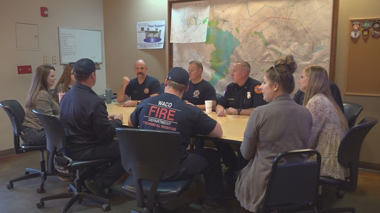 Waco firefighters spend Thanksgiving at fire station with family