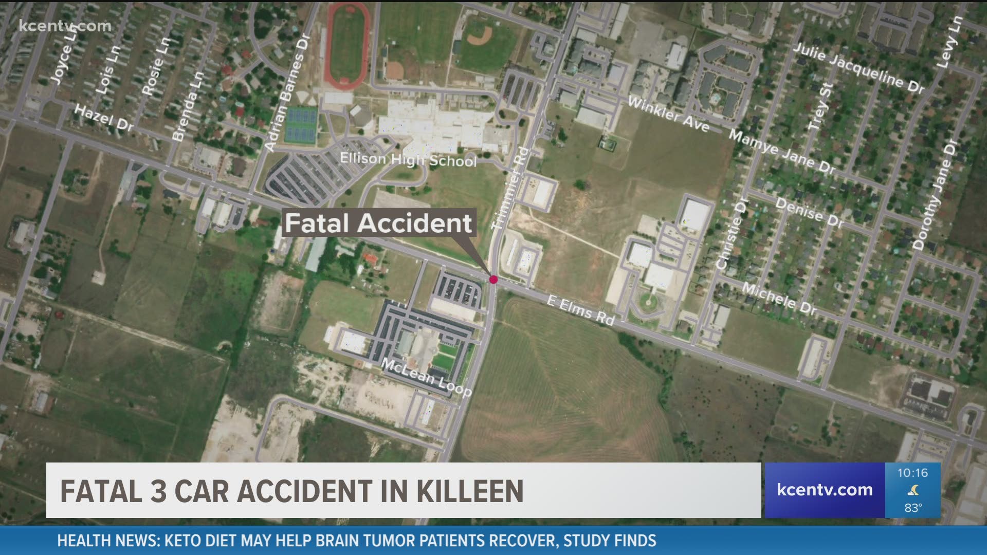 One dead, three injured after threecar crash on Elms Road in Killeen