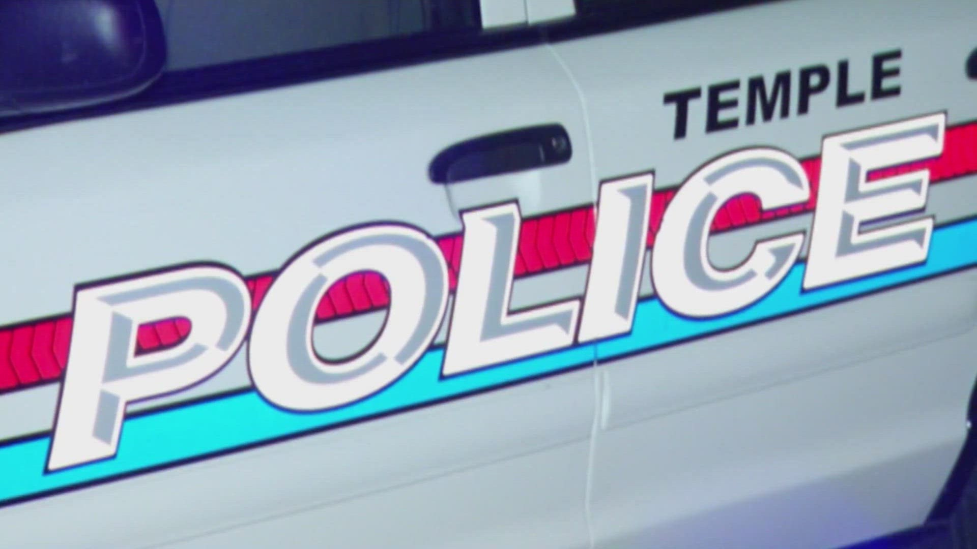 Temple police said officers were responding to a vehicle break-in when they received a call about shots fired in the same location.