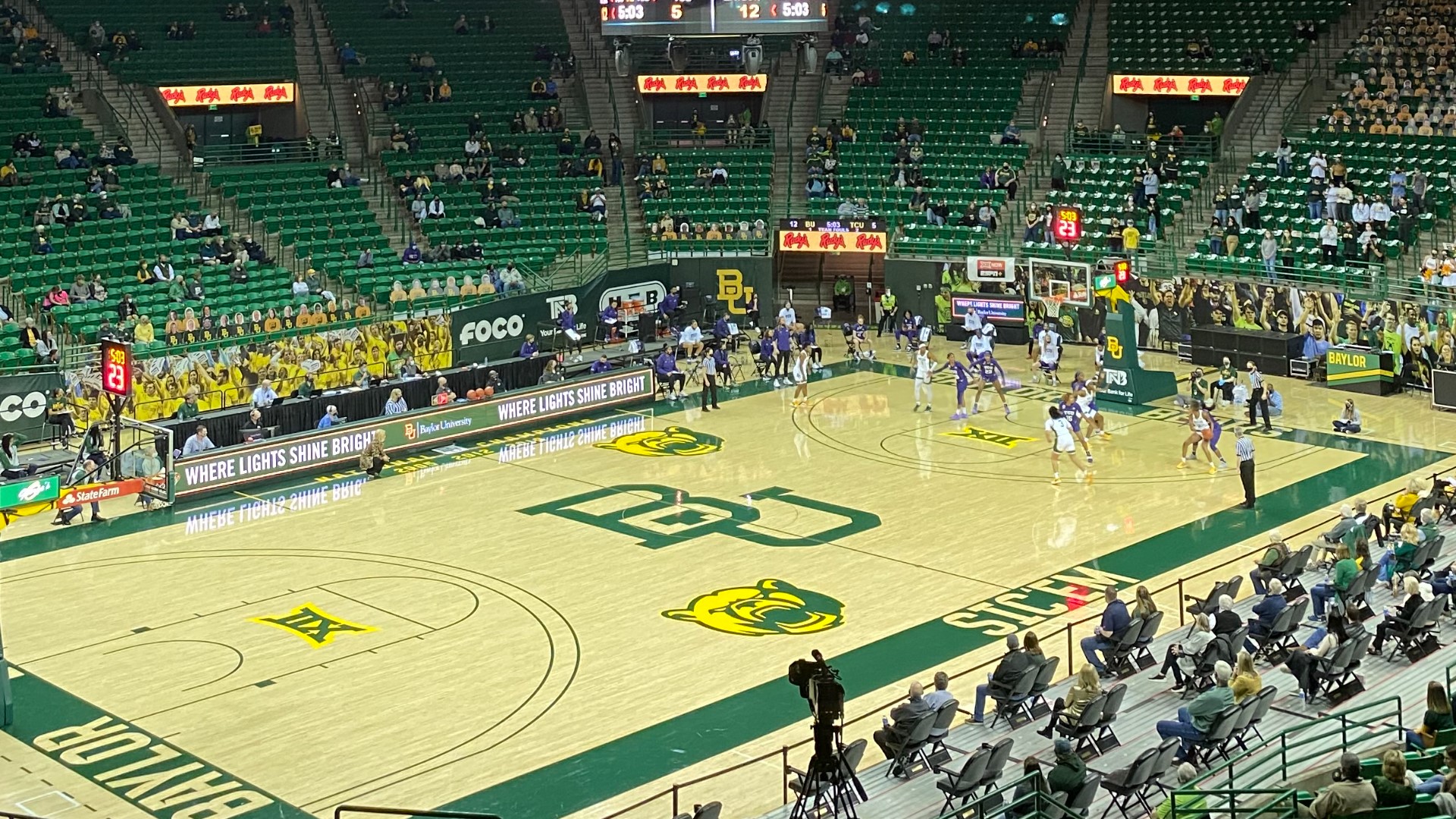 The Bears are back in action at the Ferrell Center taking on a struggling K-State team.