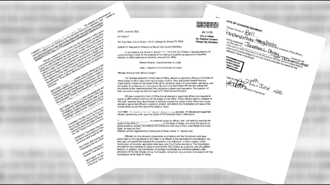 Two Killeen councilmen are petitioned to recall over Prop A - Vimarsana News