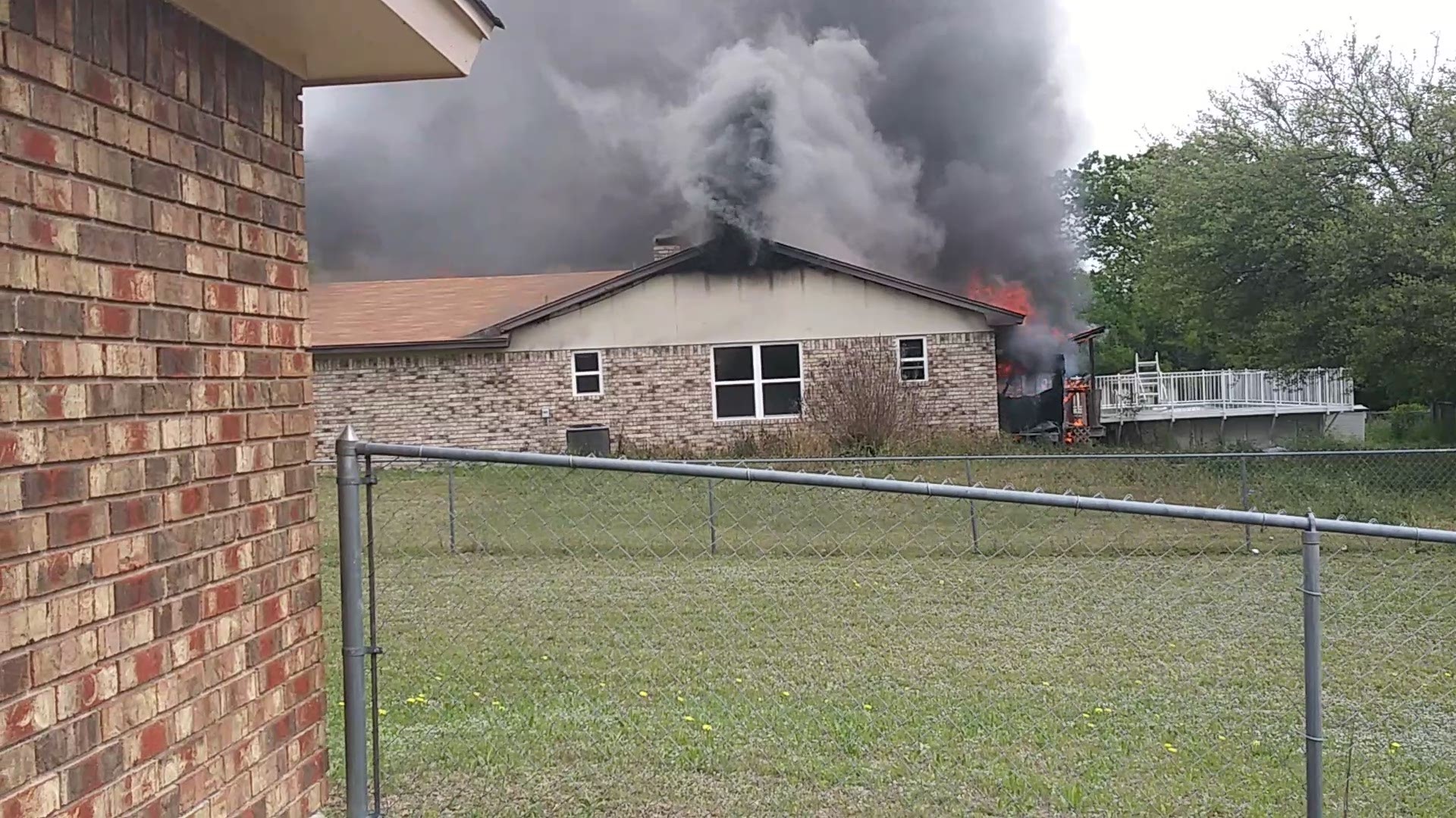 KCEN viewer Christie Jones sent this video of a fire in Copperas Cove that left a home a total loss.